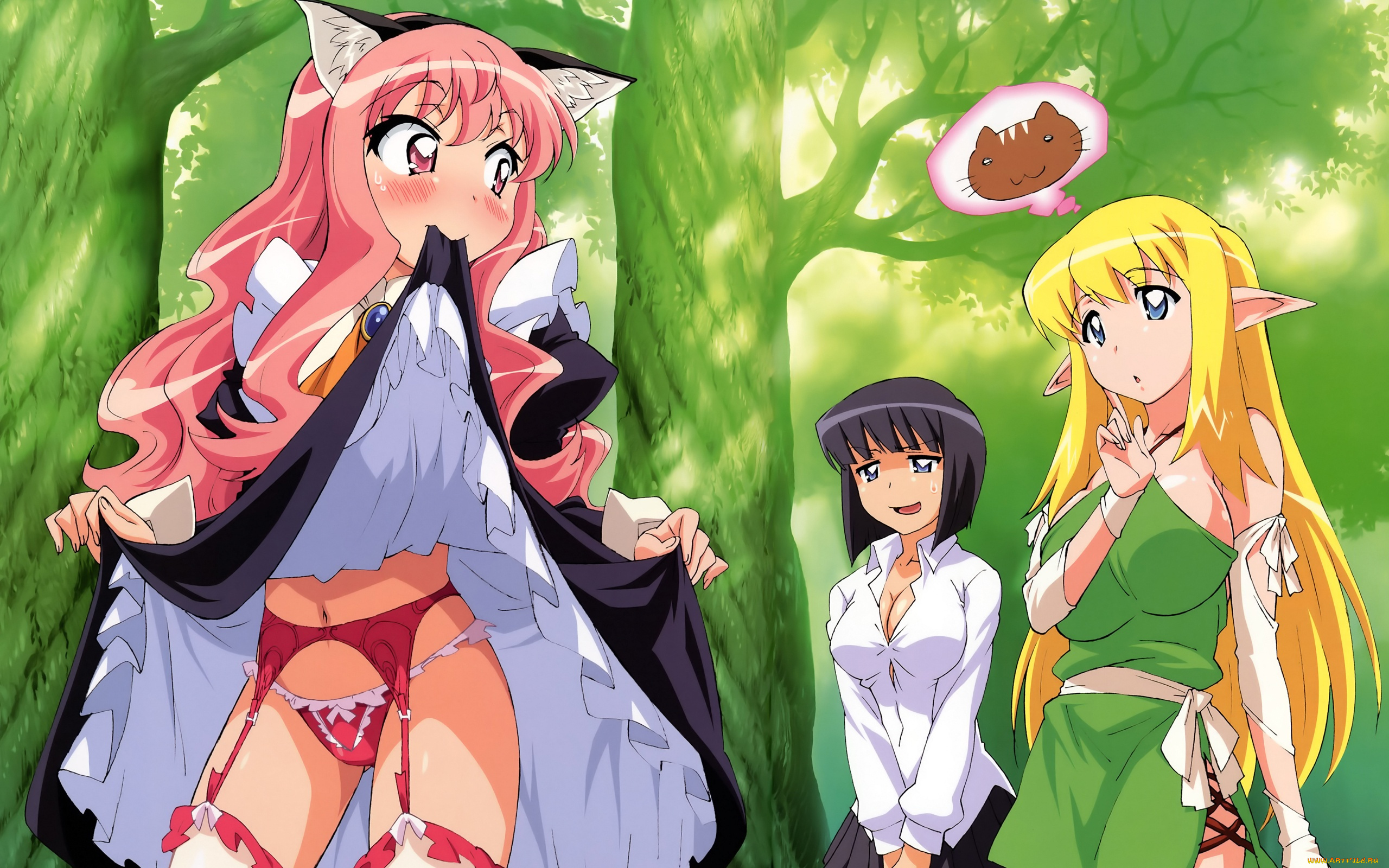 аниме, zero, no, tsukaima