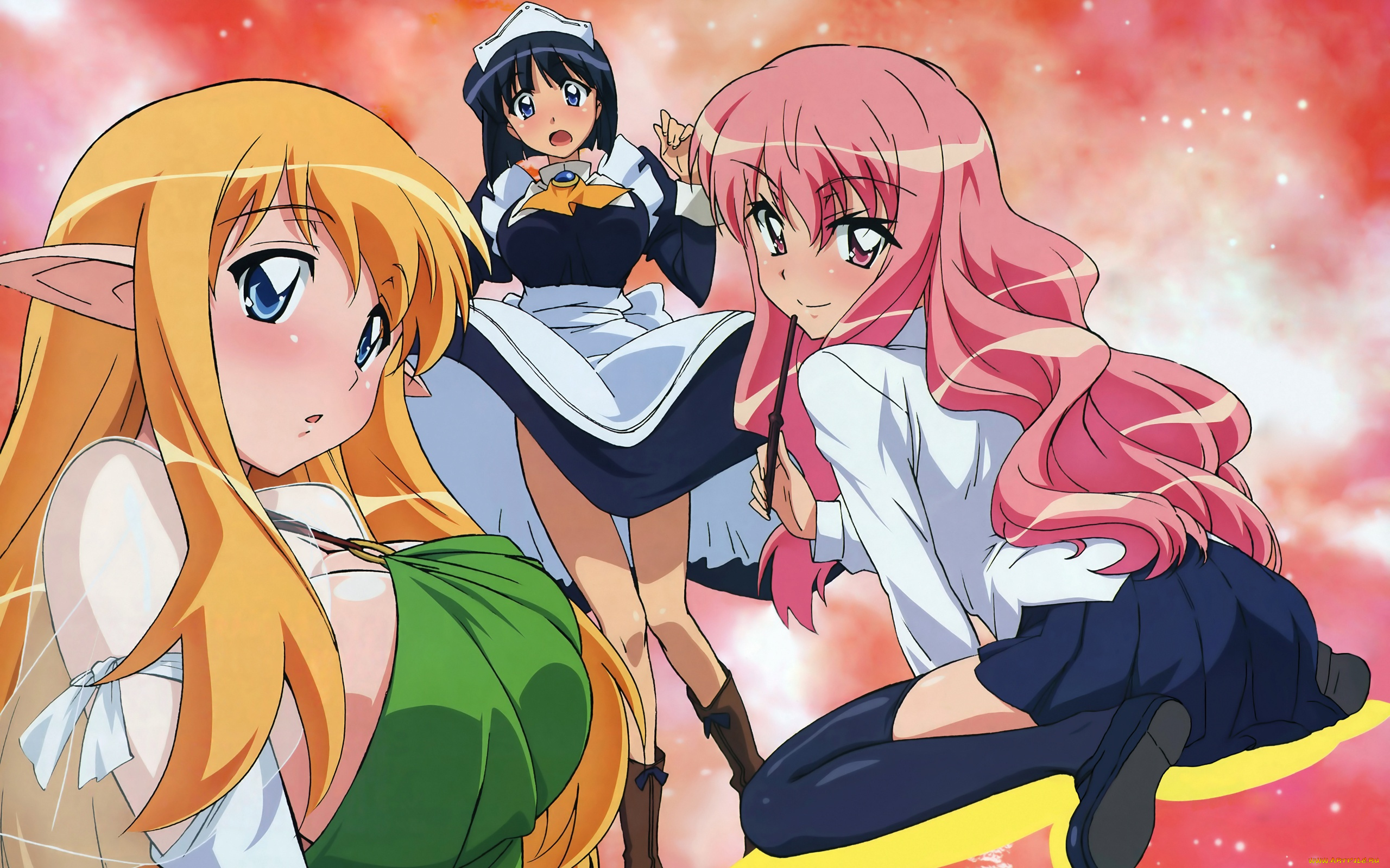 аниме, zero, no, tsukaima