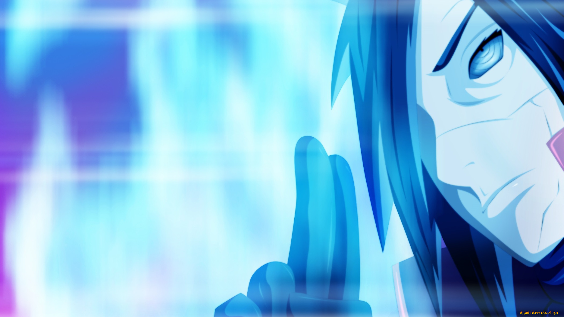 аниме, naruto, эдо-тенсей, сияние, печать, риннеган, парень, арт, манга, мадара, учиха