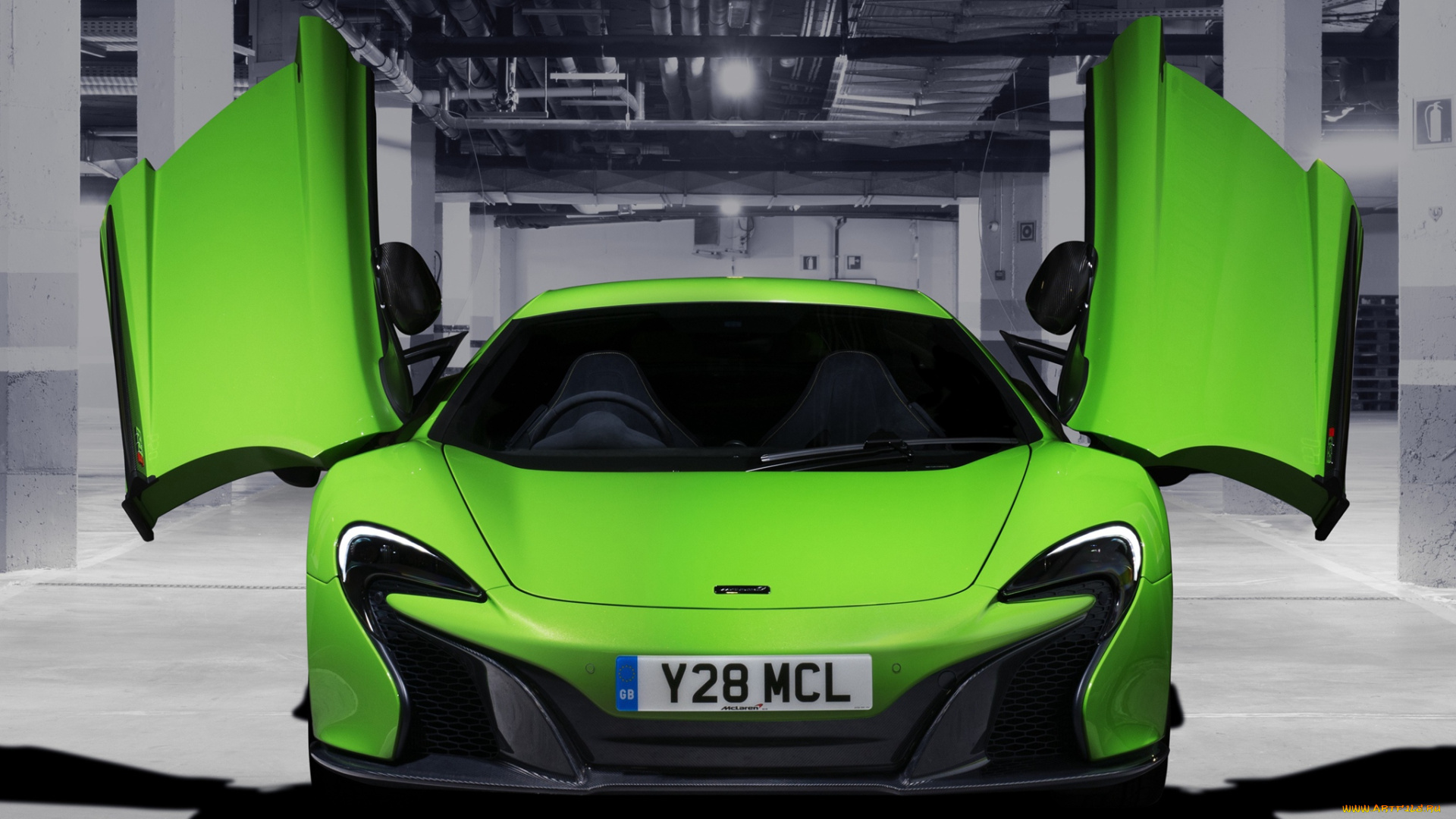 автомобили, mclaren, 650s, uk-spec, 2014г, зеленый