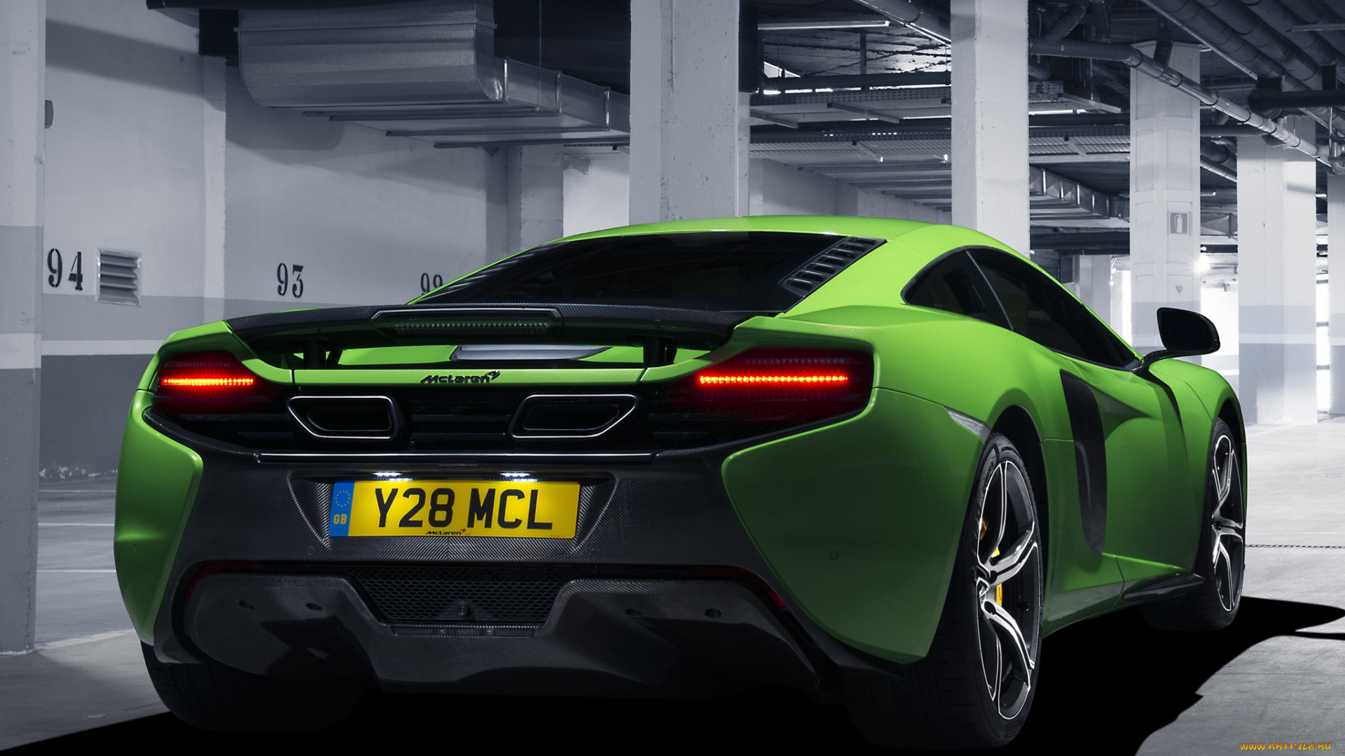 автомобили, mclaren, 650s, uk-spec, 2014г, зеленый
