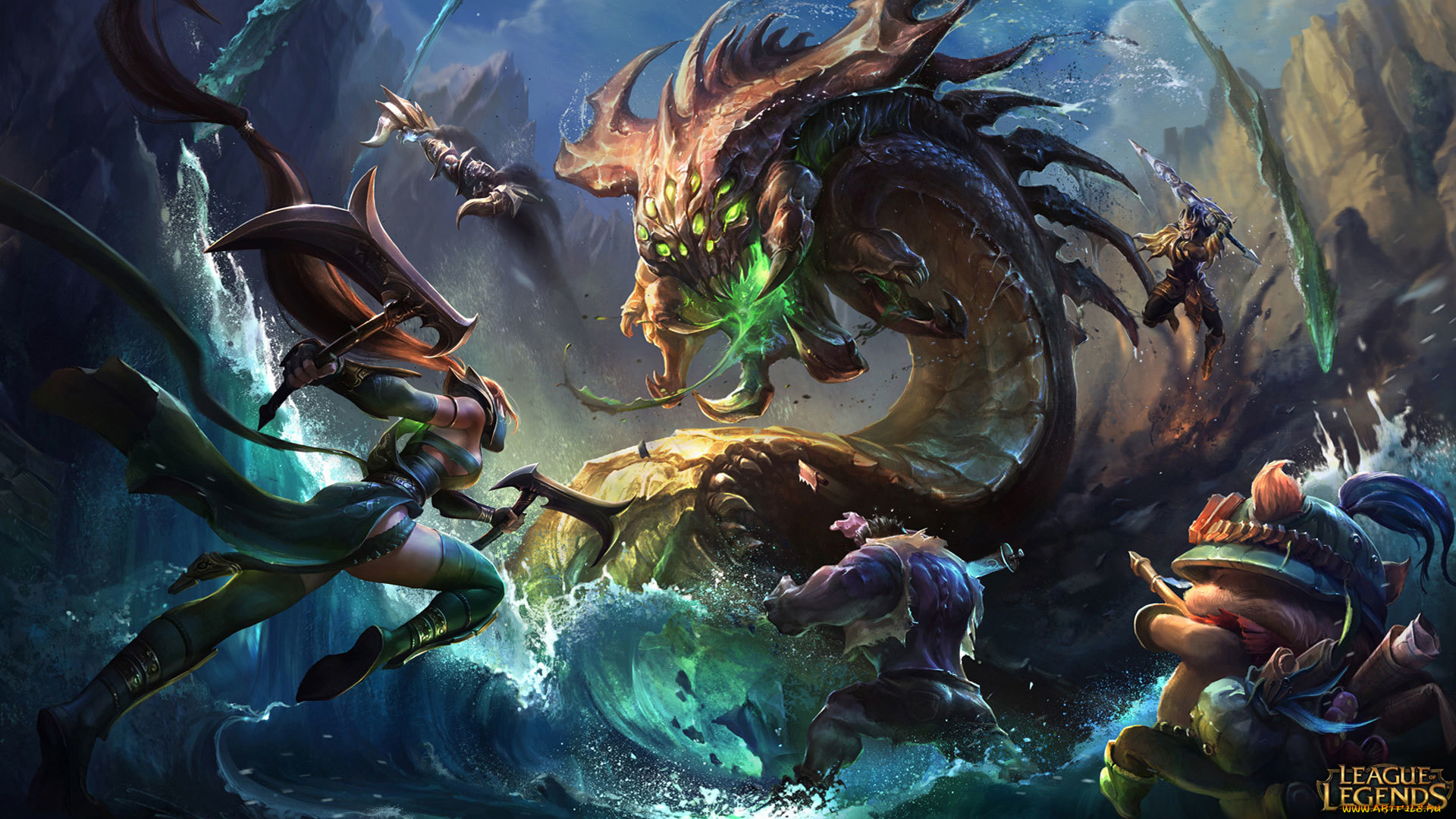 видео, игры, league, of, legends, бой, существо, лига, легенд