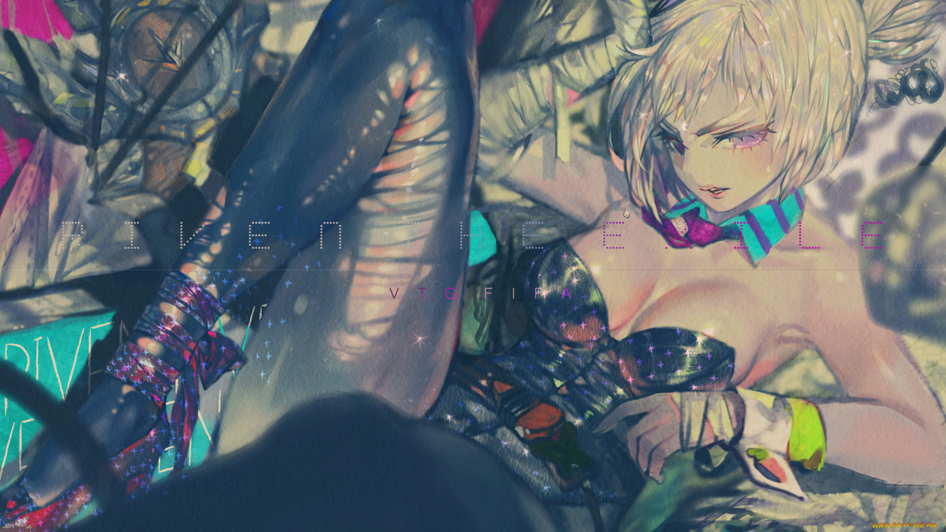 видео, игры, league, of, legends, игры, арт, девушка, league, of, legends, lol, riven