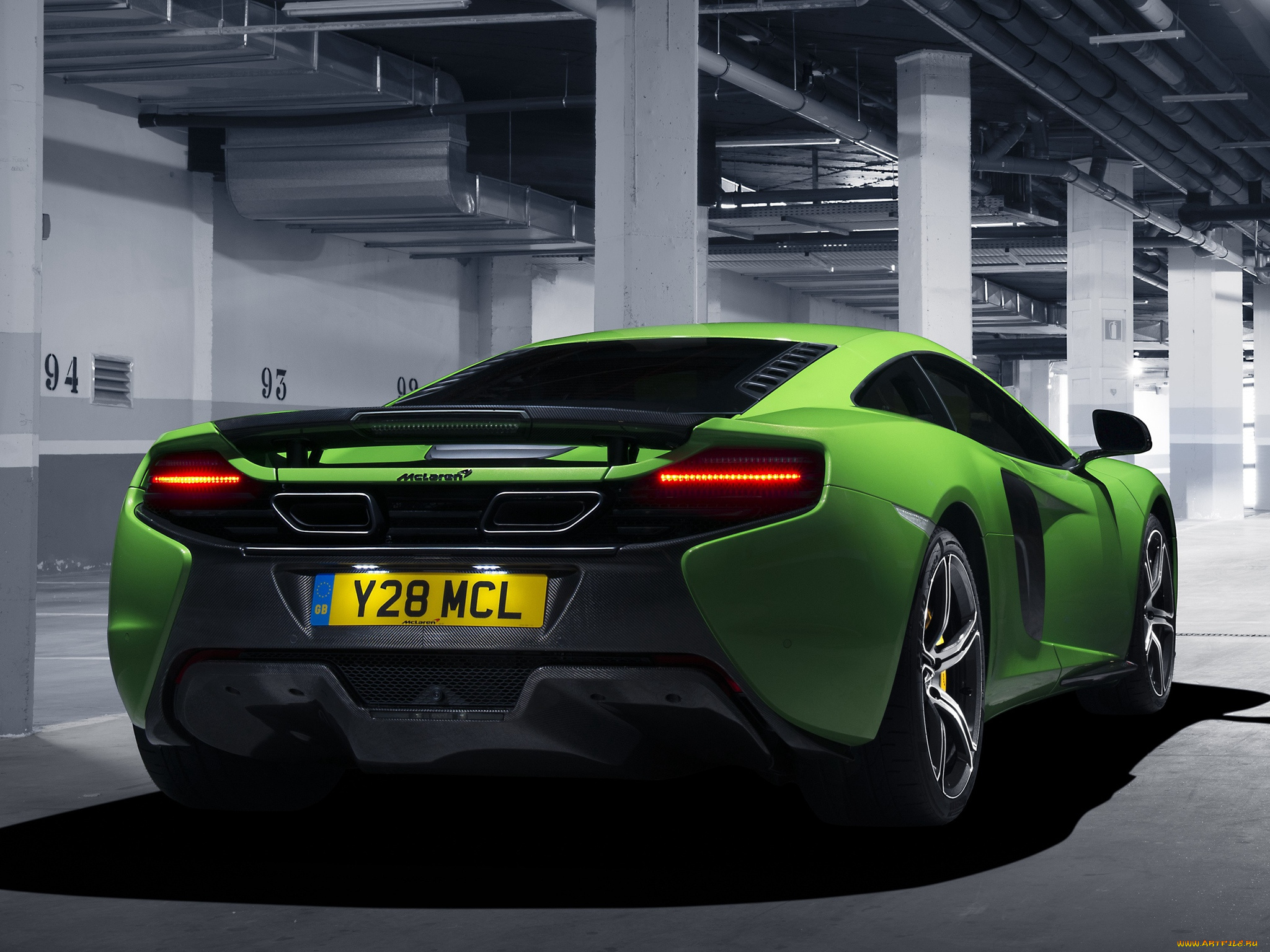 автомобили, mclaren, 650s, uk-spec, 2014г, зеленый