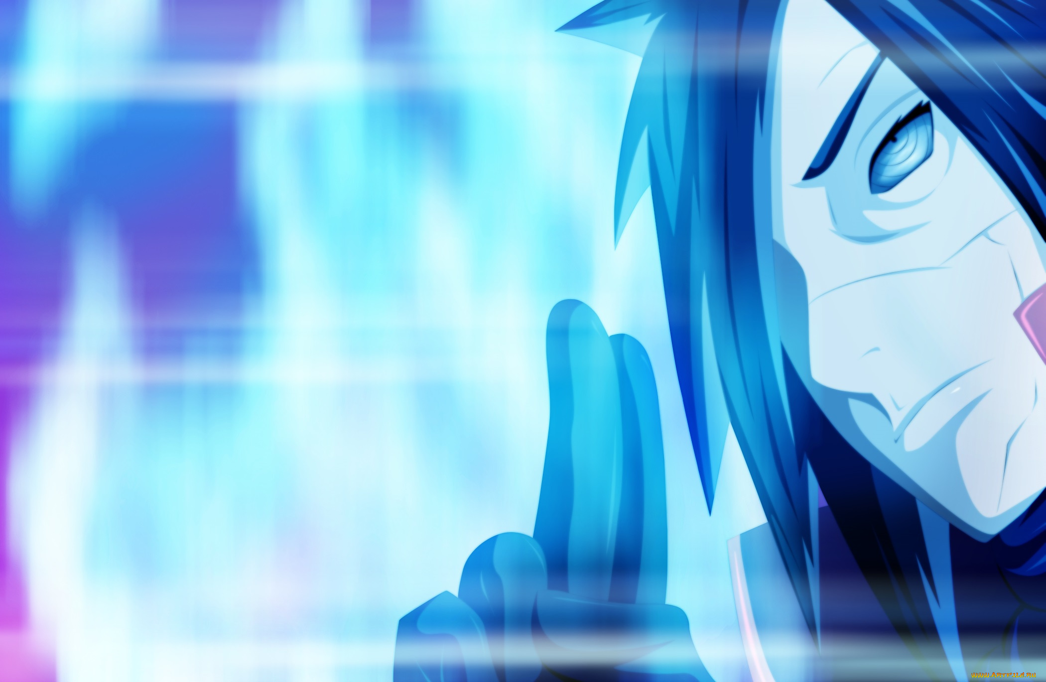 аниме, naruto, эдо-тенсей, сияние, печать, риннеган, парень, арт, манга, мадара, учиха