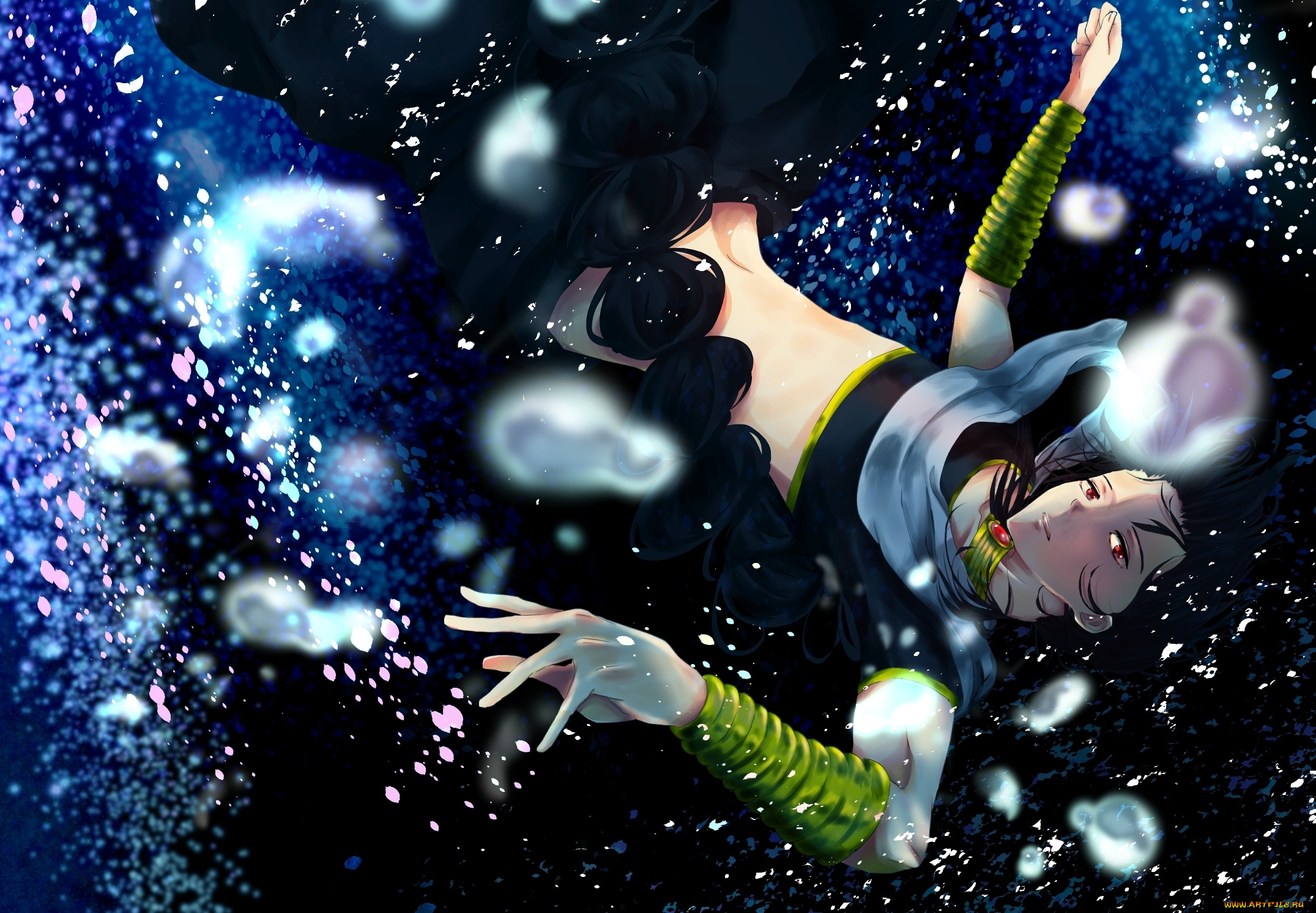 аниме, magi, the, labyrinth, of, magic, пузыри, падение, под, водой, парень, judal, magi, the, labyrinth, of, magic, арт