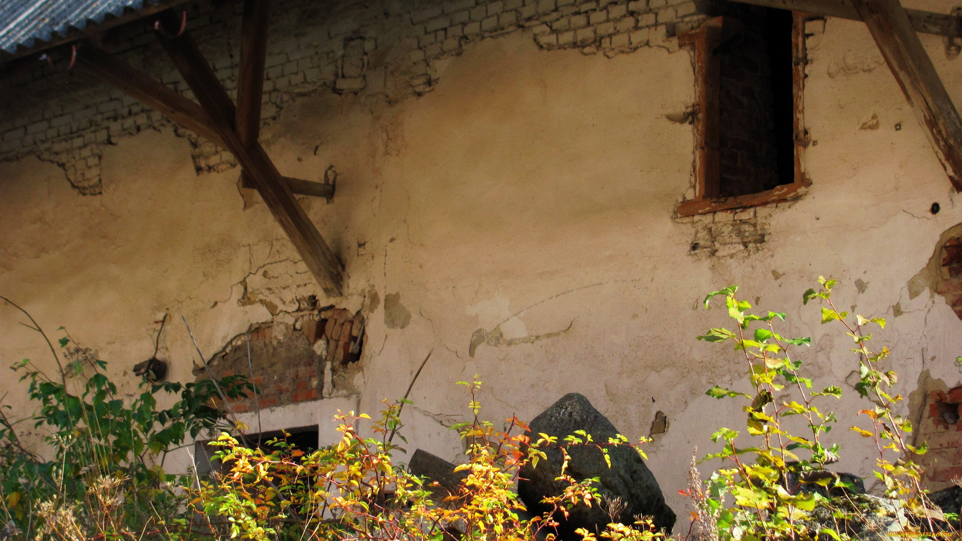 разное, развалины, , руины, , металлолом, старое, здание