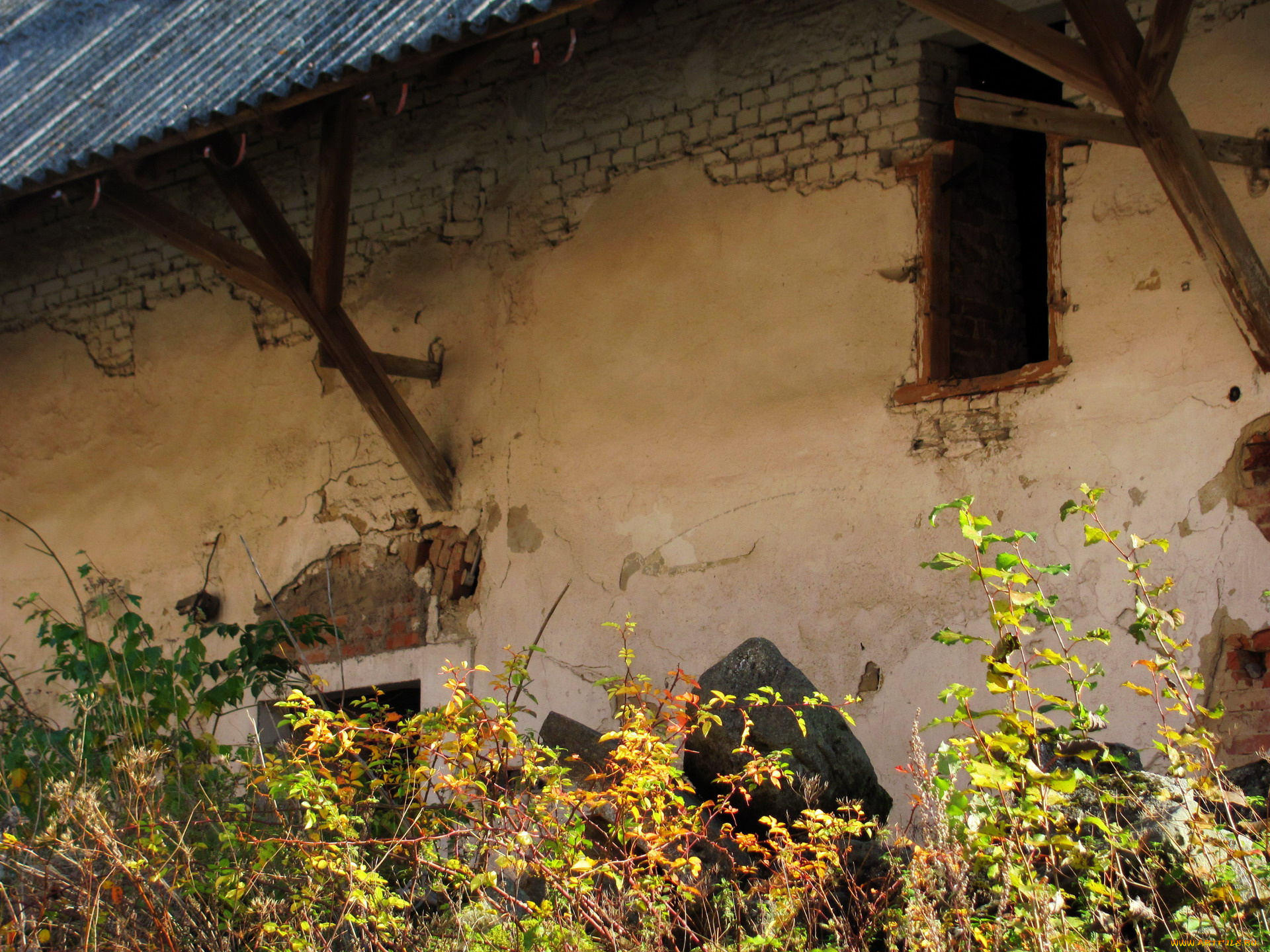 разное, развалины, , руины, , металлолом, старое, здание