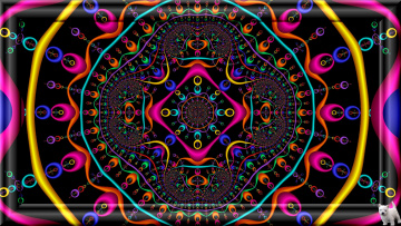 Картинка 3д+графика фракталы+ fractal узор фон цвета