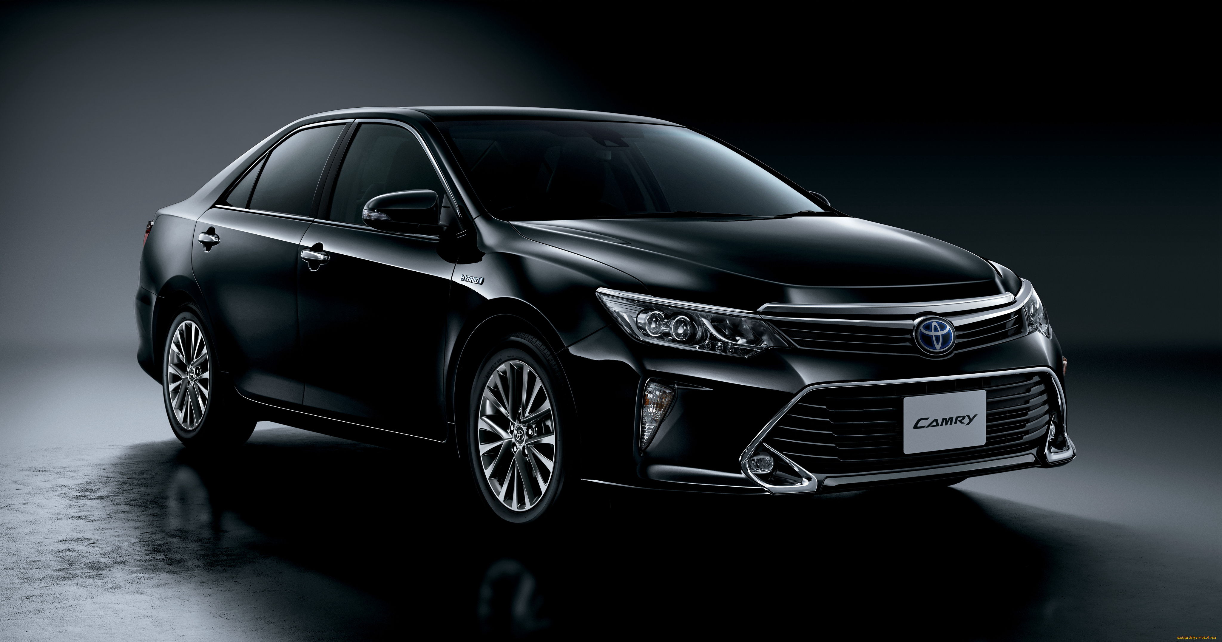 автомобили, toyota, camry, hybrid, jp-spec, 2014г, темный