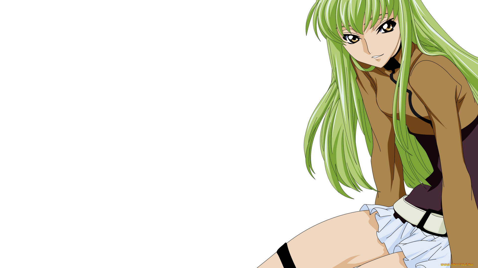 аниме, code, geass, взгляд, девушка, фон