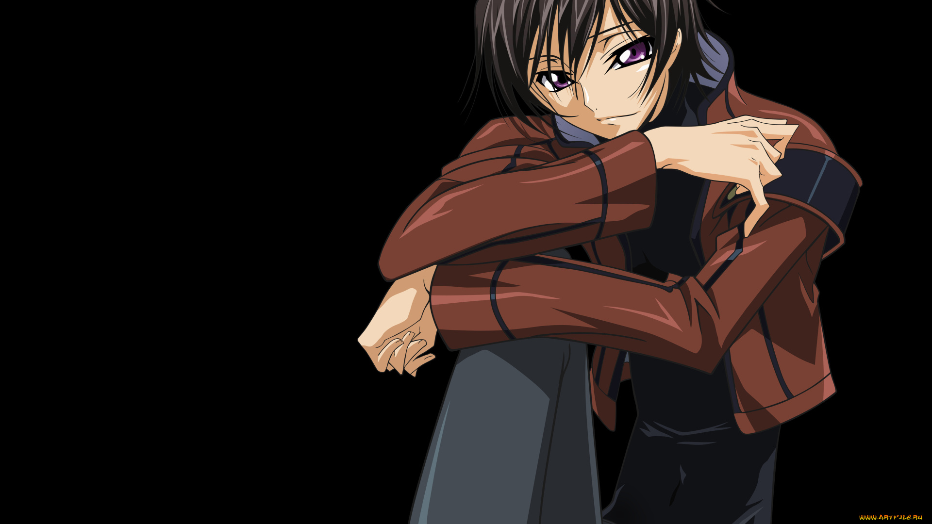 аниме, code, geass, взгляд, парень, фон