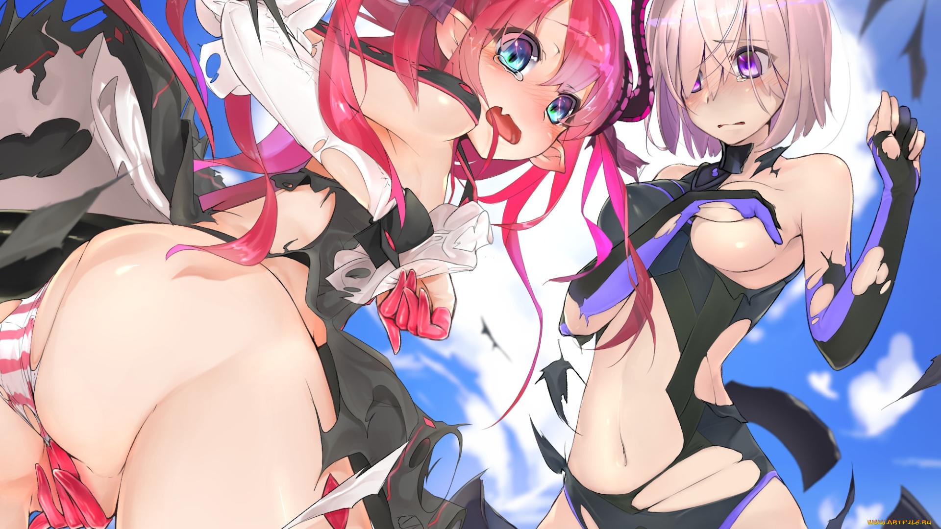 аниме, fate, stay, night, девушки