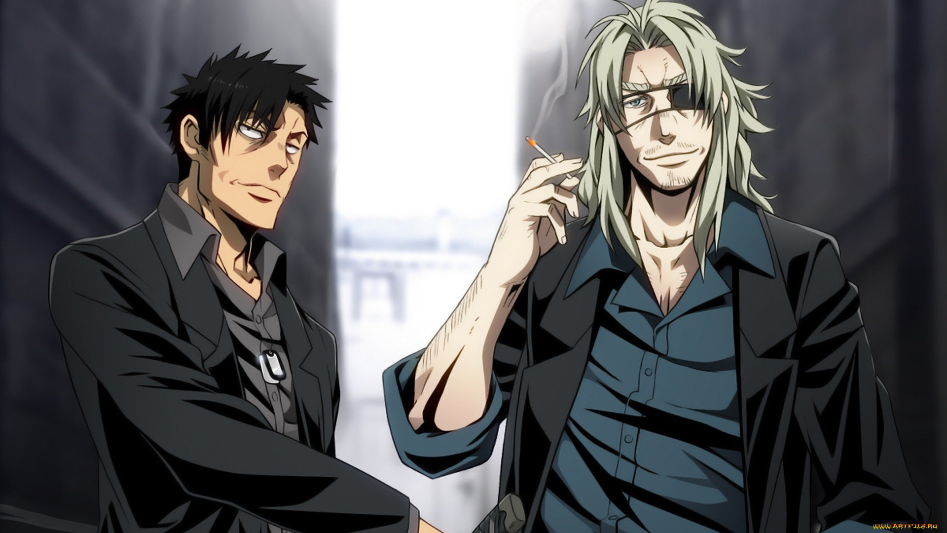 аниме, gangsta, воррик, николас