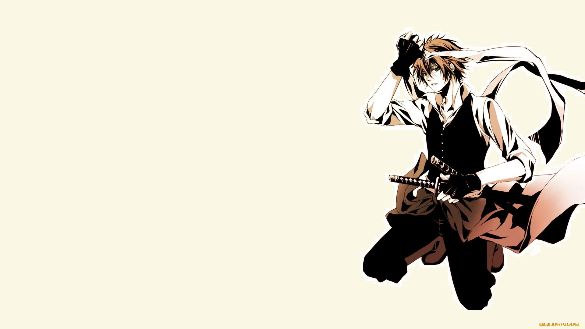 аниме, hakuoki, парень