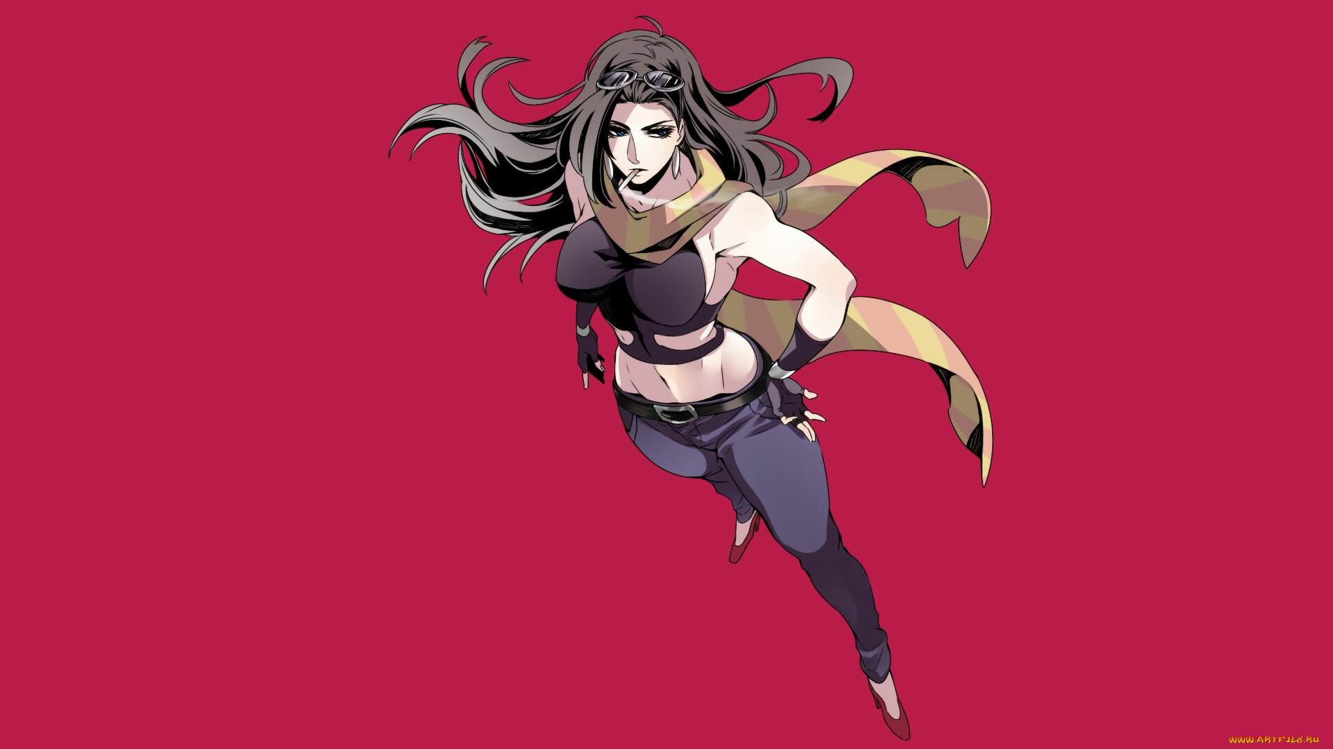 аниме, jojo`s, bizarre, adventure, девушка