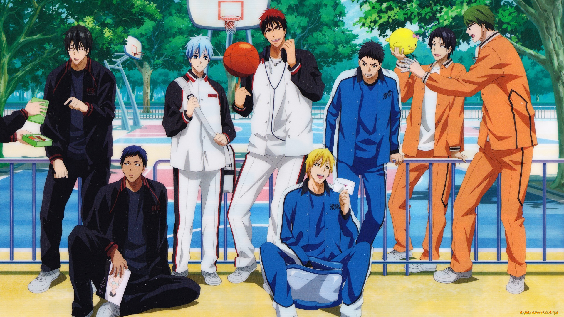 аниме, kuroko, no, baske, баскетбол