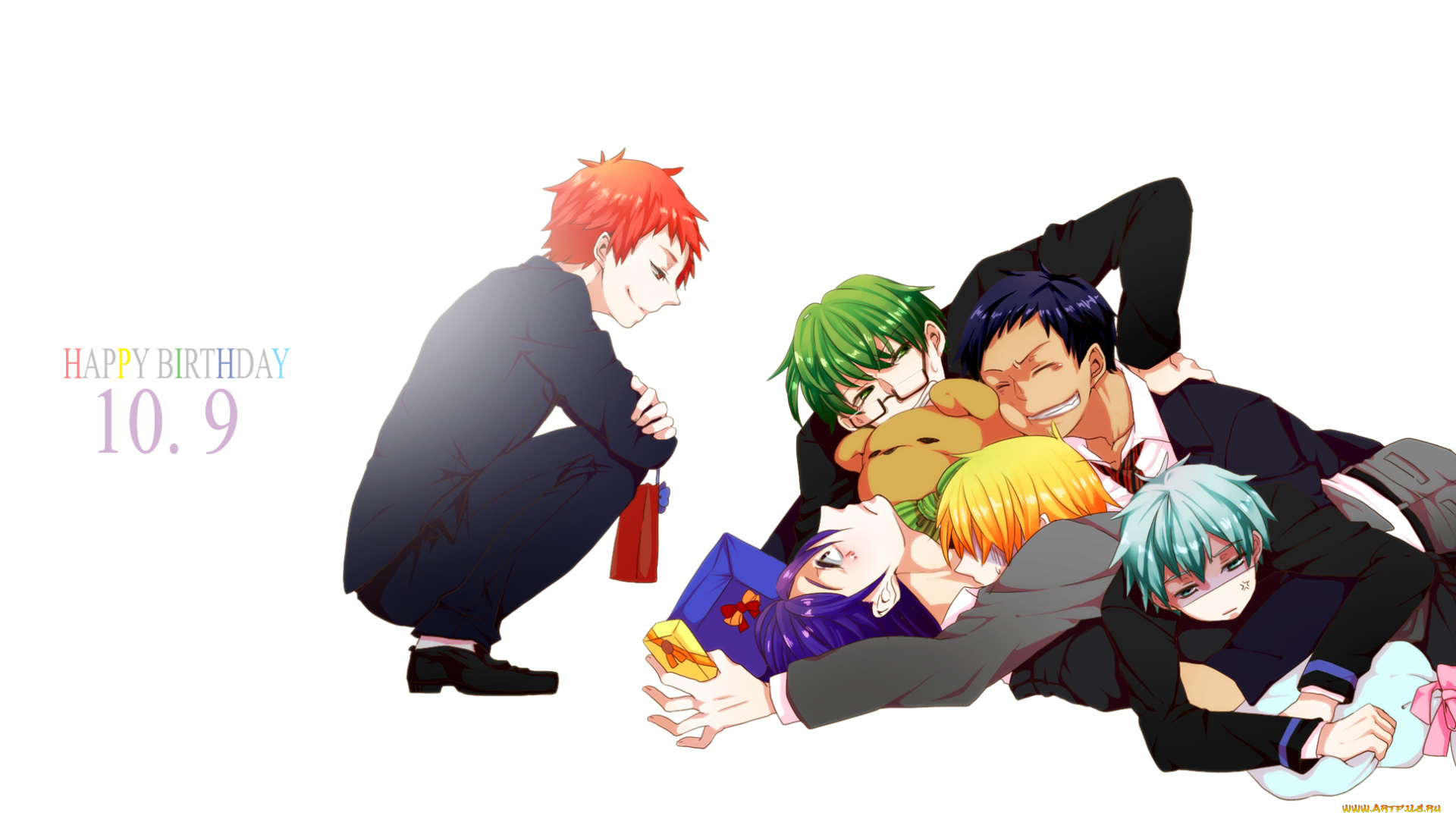 аниме, kuroko, no, baske, парни