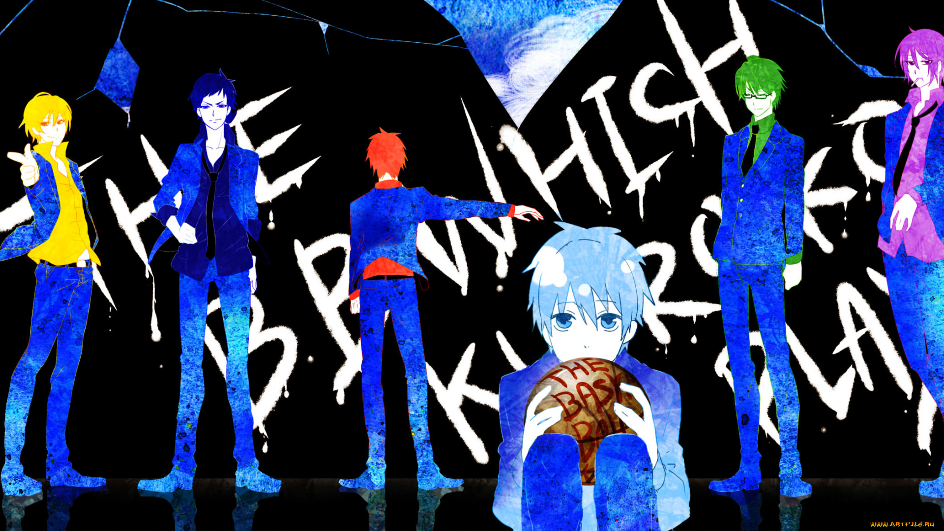 аниме, kuroko, no, baske, парни