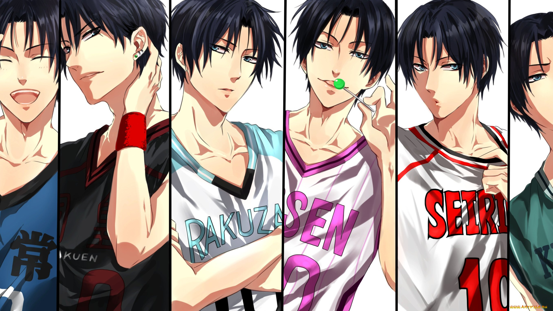 аниме, kuroko, no, baske, спорт, коллаж, парень