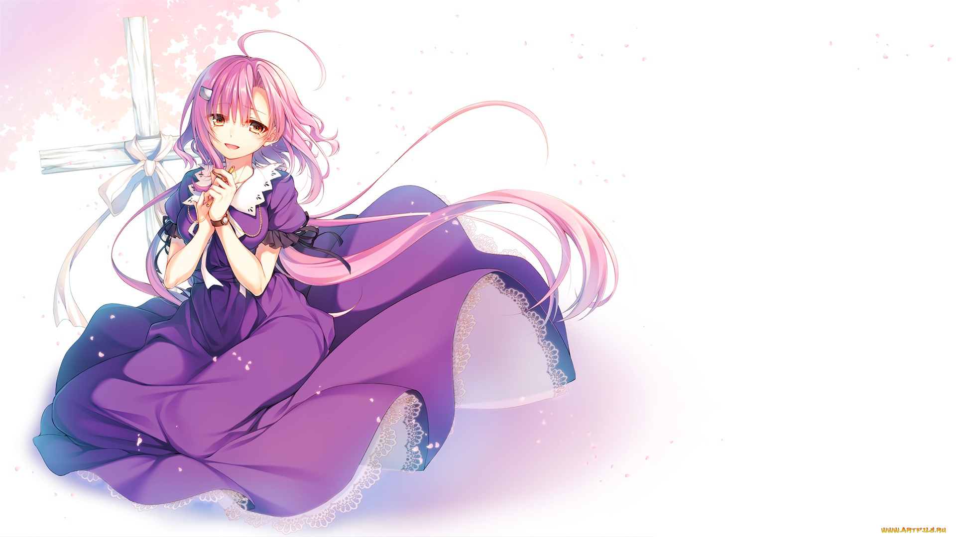 аниме, love, live, , school, idol, project, фон, взгляд, девушка