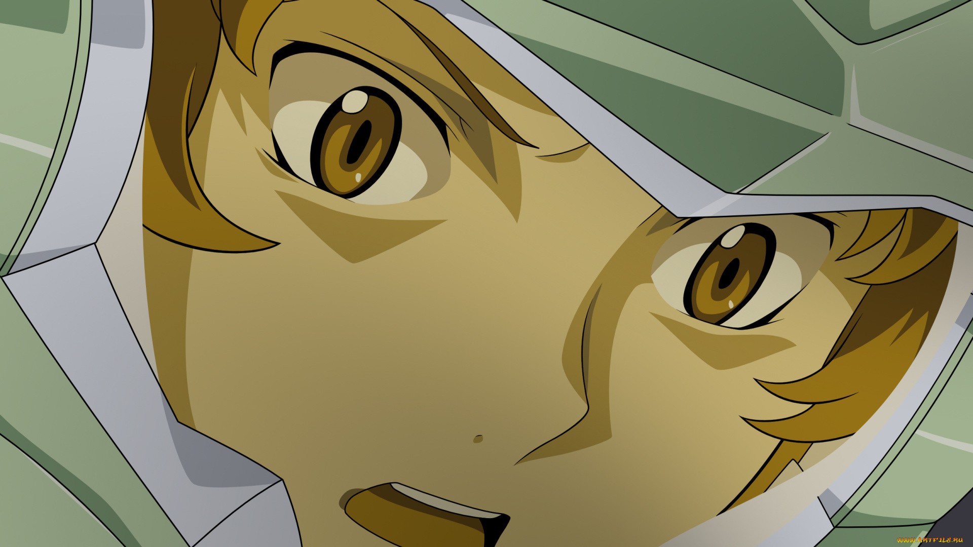 аниме, mobile, suit, gundam, лицо