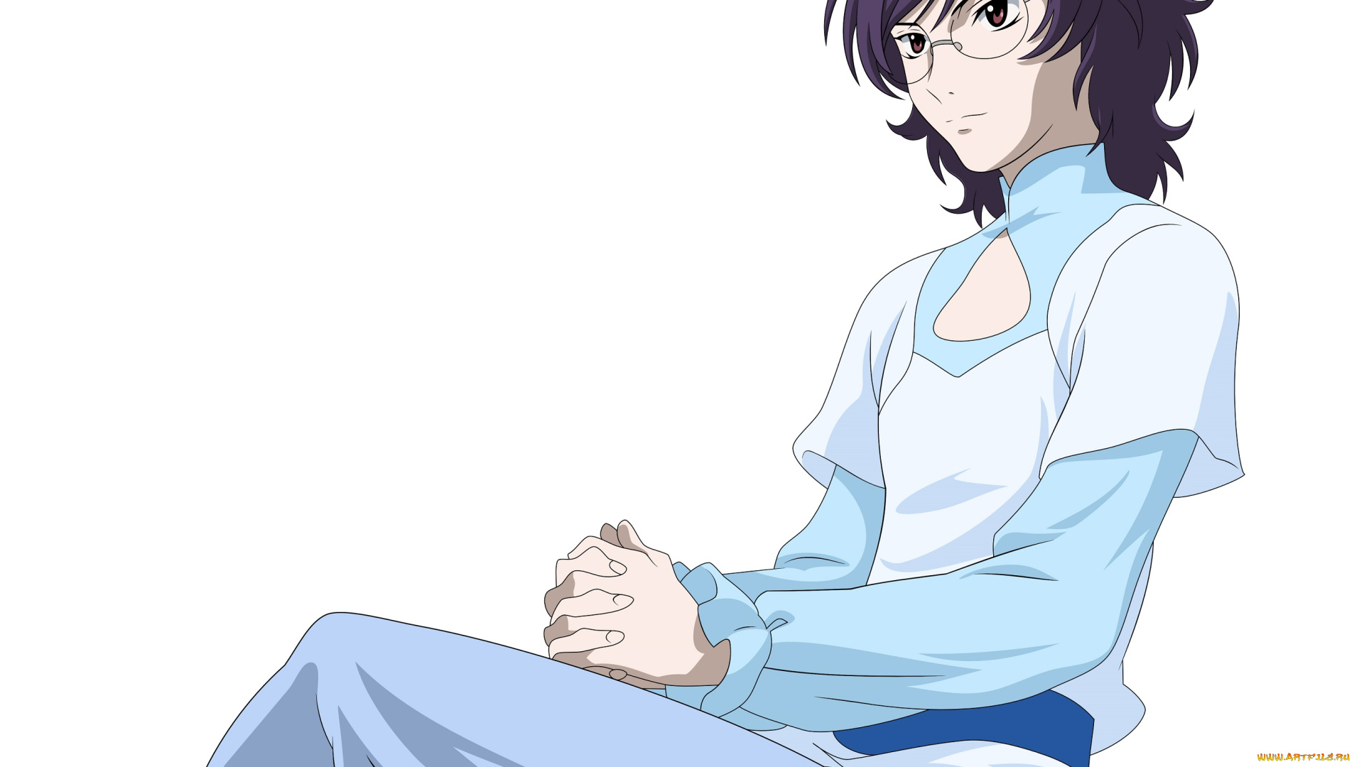 аниме, mobile, suit, gundam, сидит