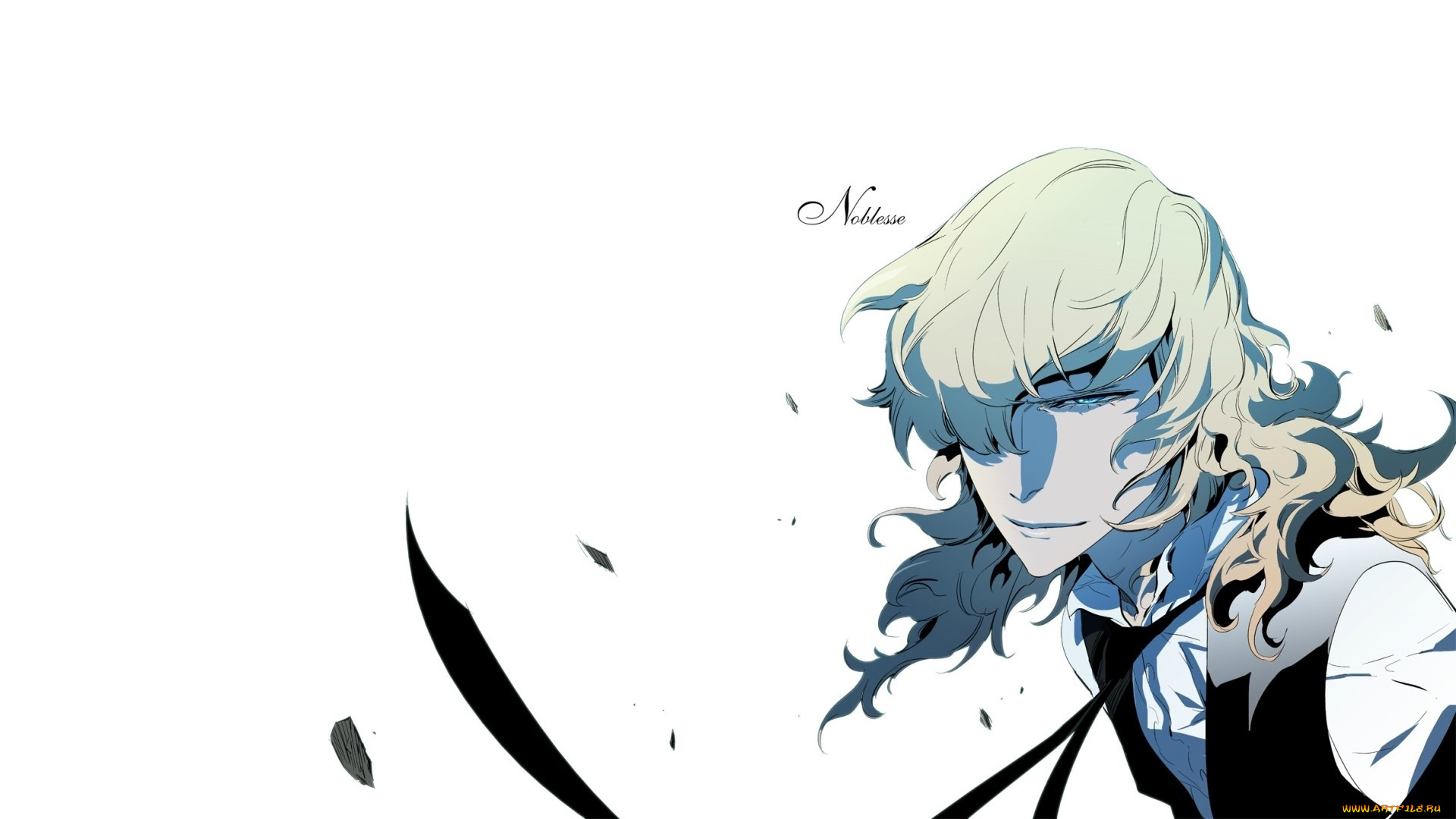 аниме, noblesse, дворянство, манхва, frankenstein, белая, рубашка, белый, фон, тёмное, копьё