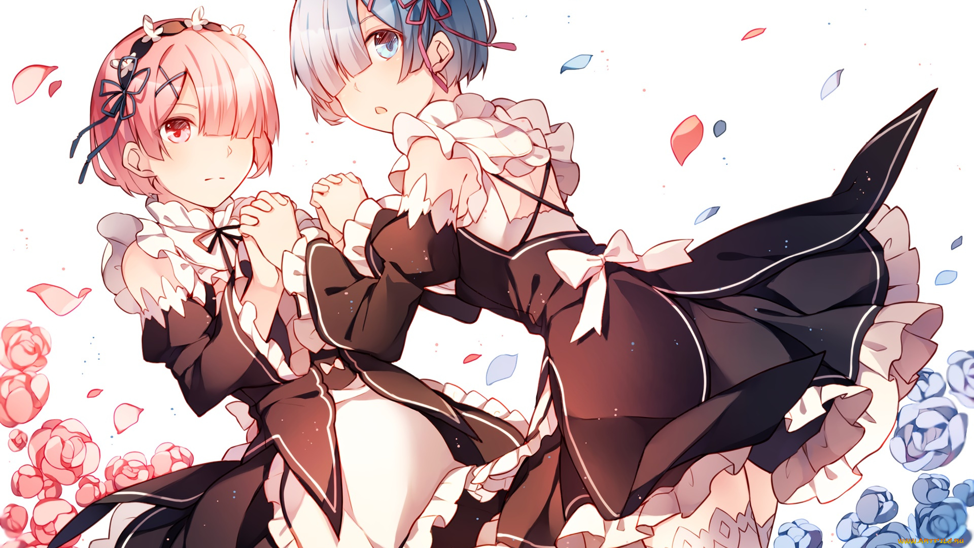 аниме, re, , zero, kara, hajimeru, isekai, seikatsu, фон, взгляд, девушки