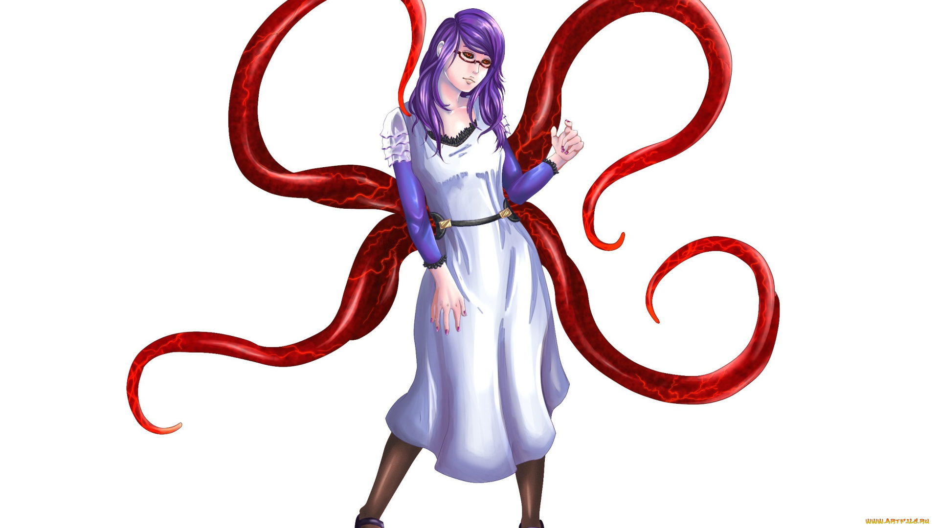 аниме, tokyo, ghoul, rize, kamishiro