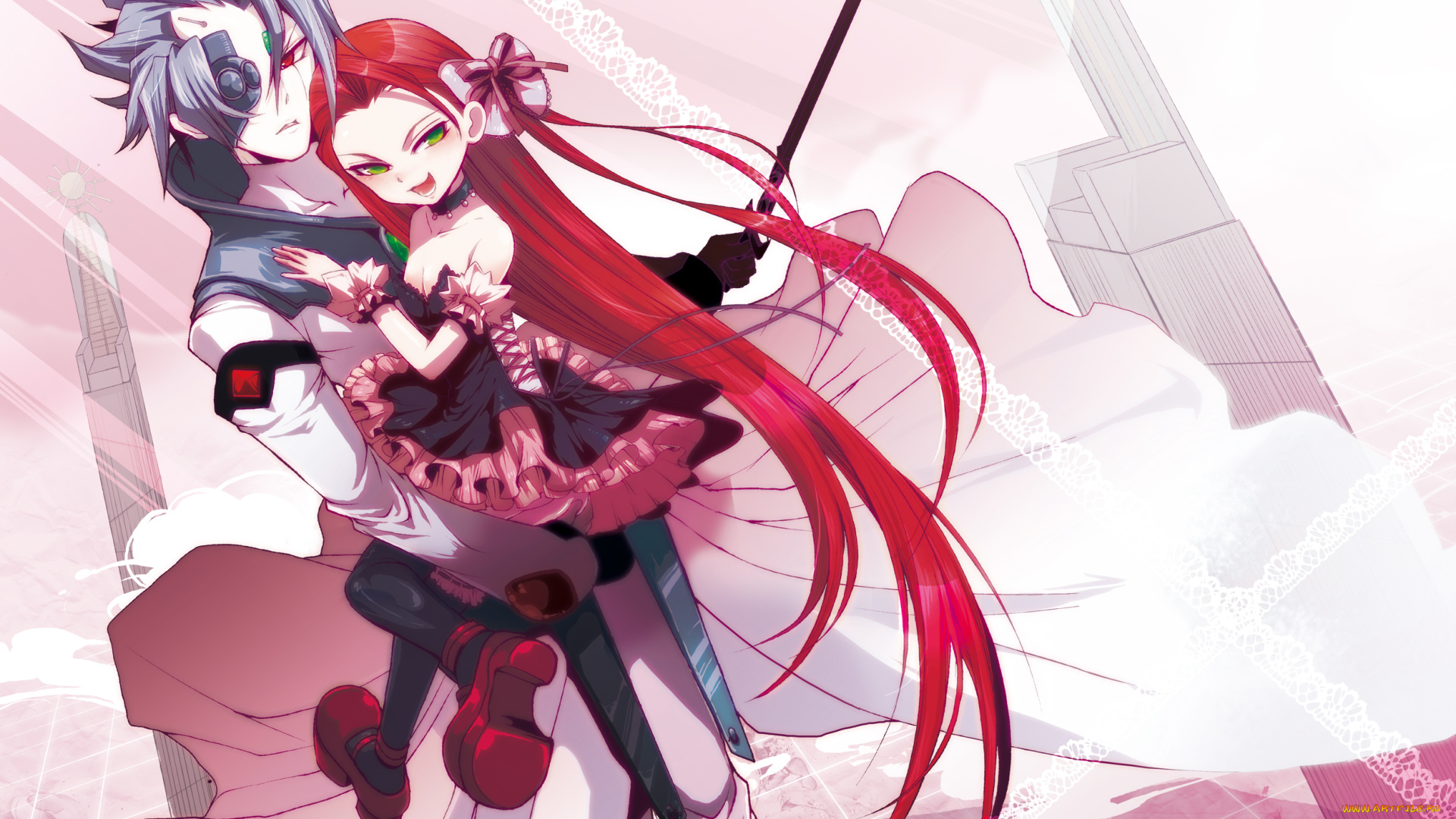 аниме, yu-gi-oh, парень, девушка