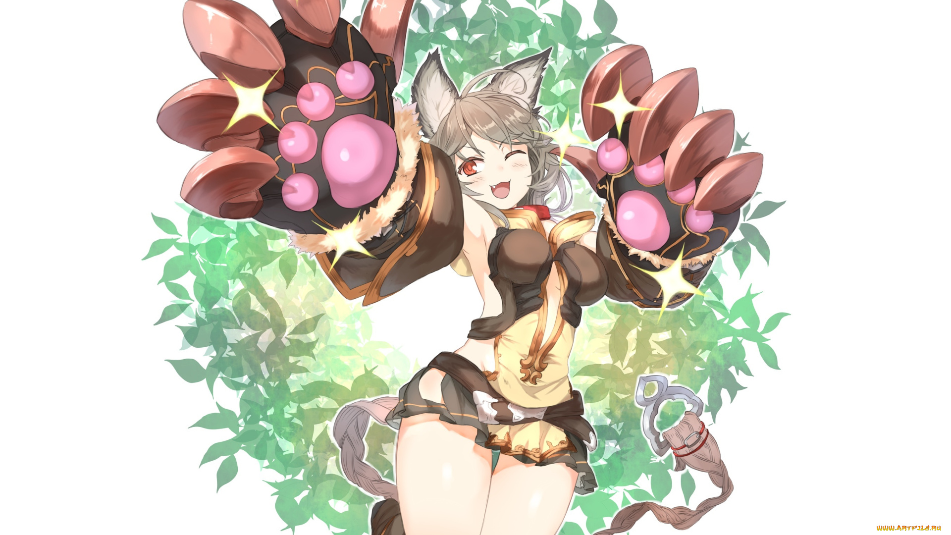 аниме, животные, , существа, девушка