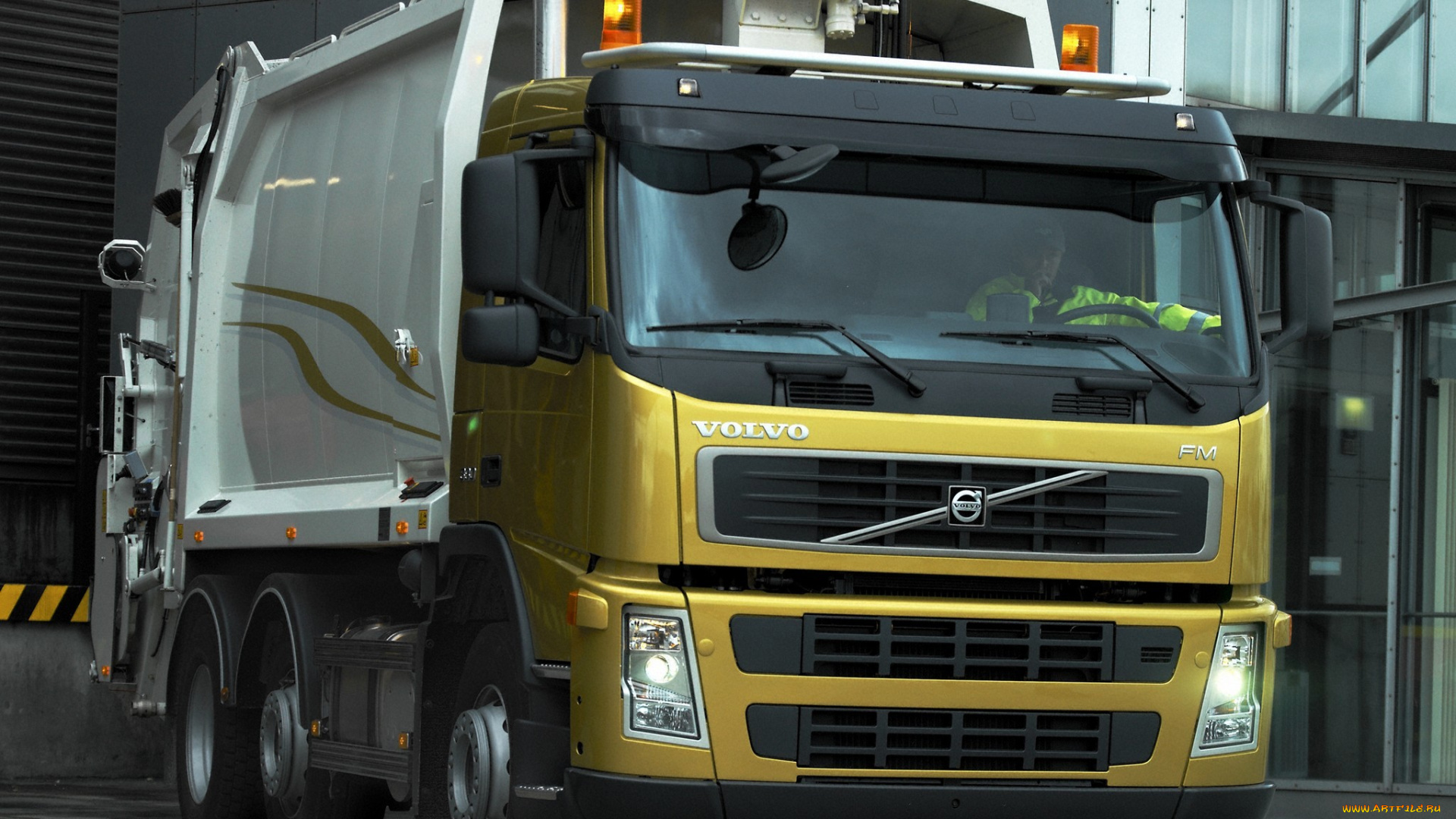 автомобили, мусоровозы, cab, rolloffcon, rigid, day, volvo, fm