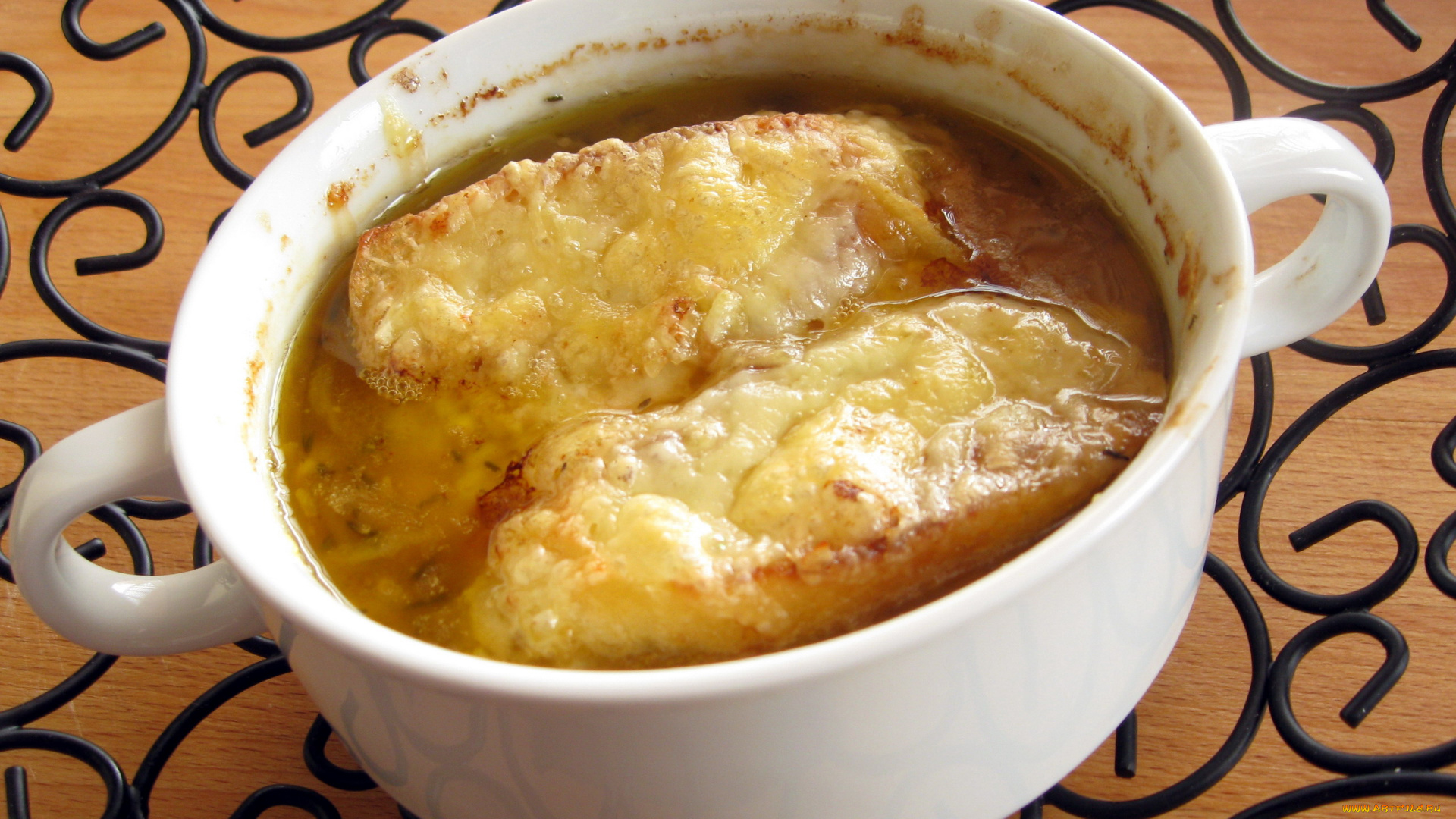 еда, первые, блюда, суп, сырный