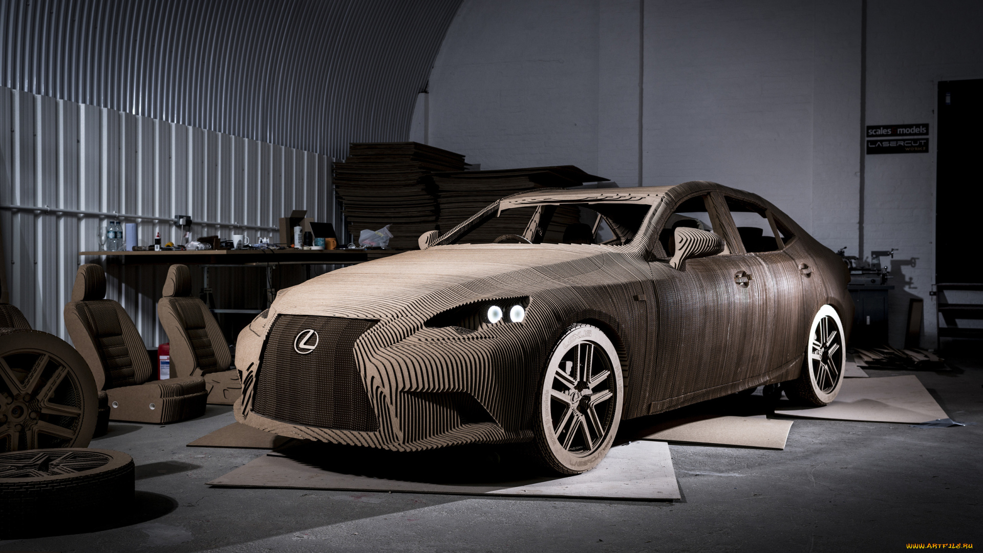lexus, unveils, full-size, origami, inspired, car, разное, ремесла, , поделки, , рукоделие, car, unveils, full-size, lexus, origami, inspired