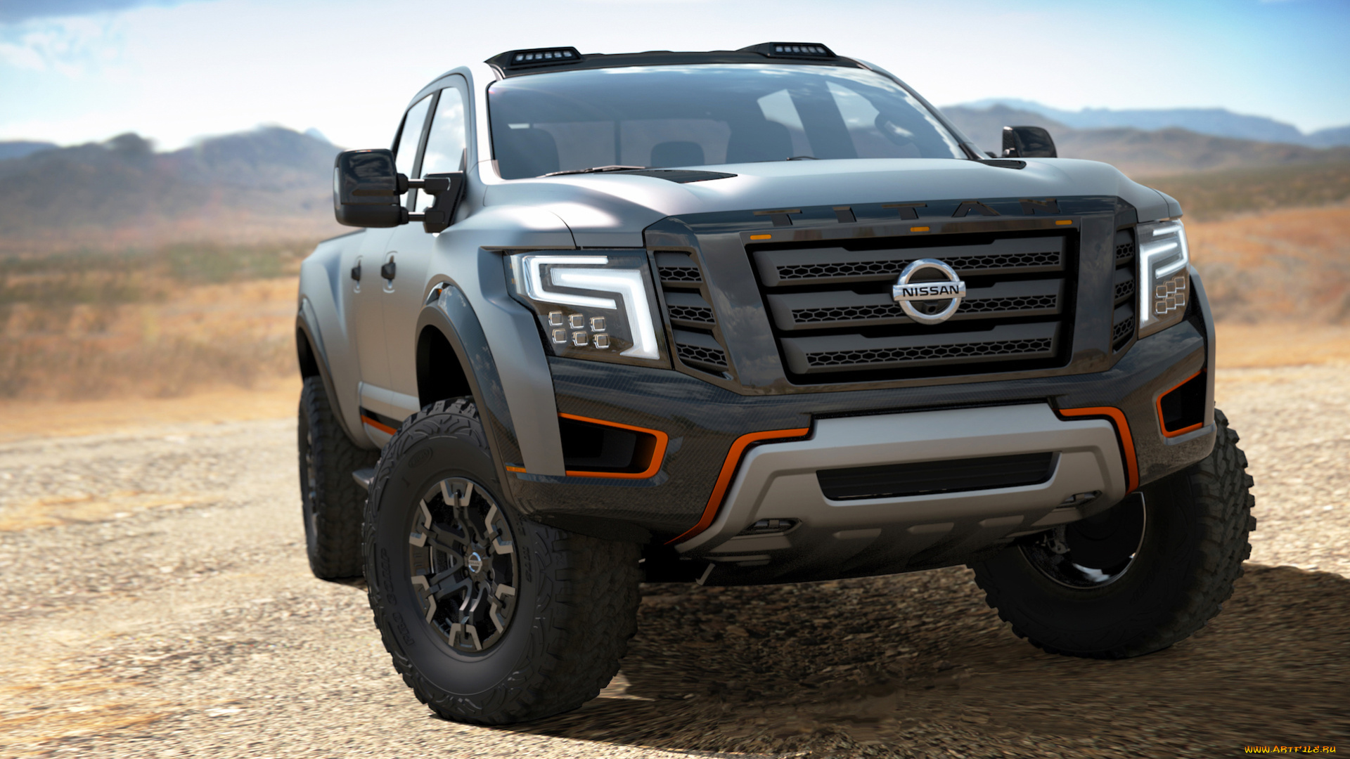 nissan, titan, xd, warrior, concept, 2016, автомобили, 3д, concept, джип, внедорожник, nissan, 2016, xd, warrior, titan