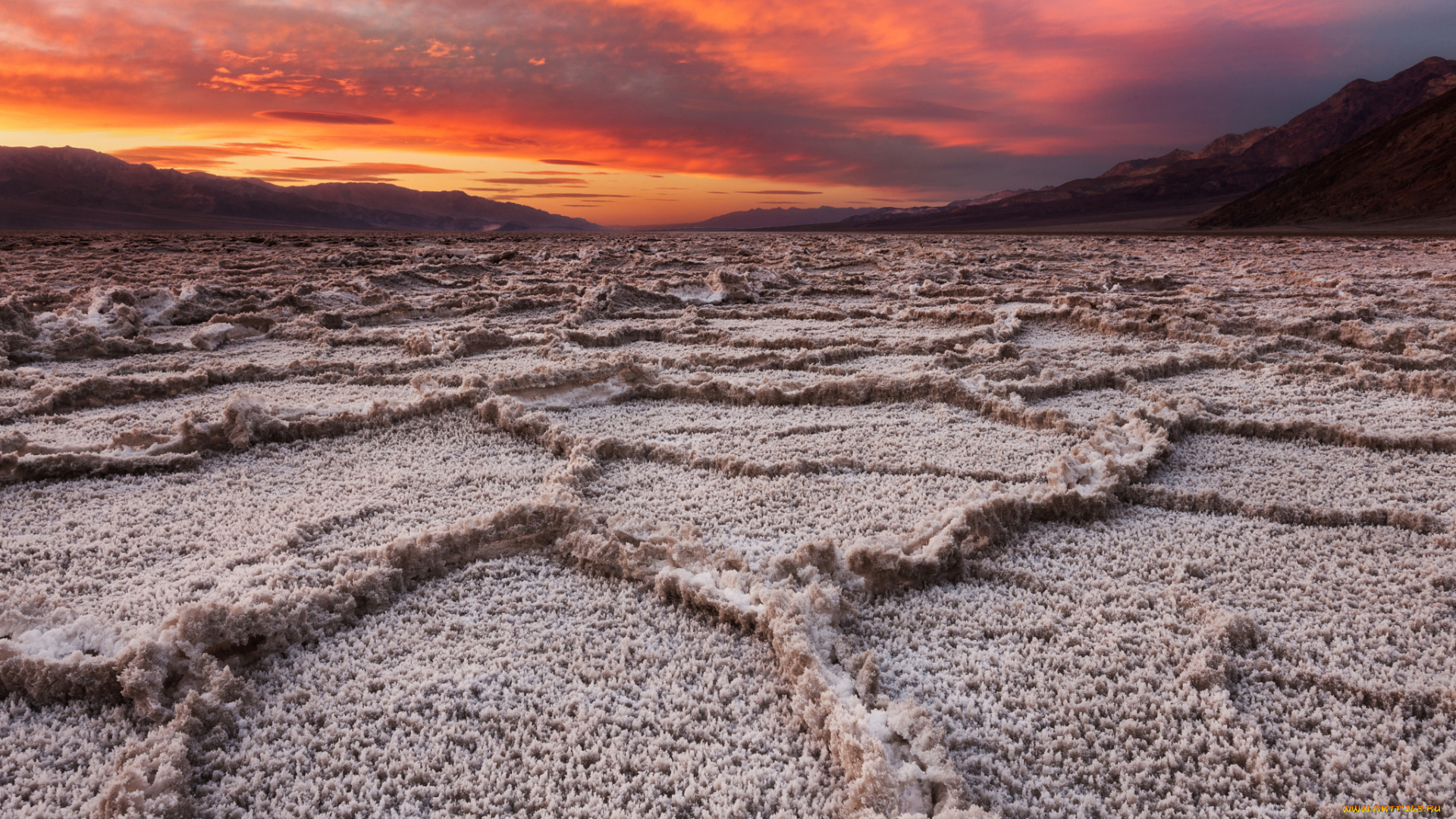 природа, пустыни, небо, вечер, пустыня, долина, смерти, калифорния, штат, сша