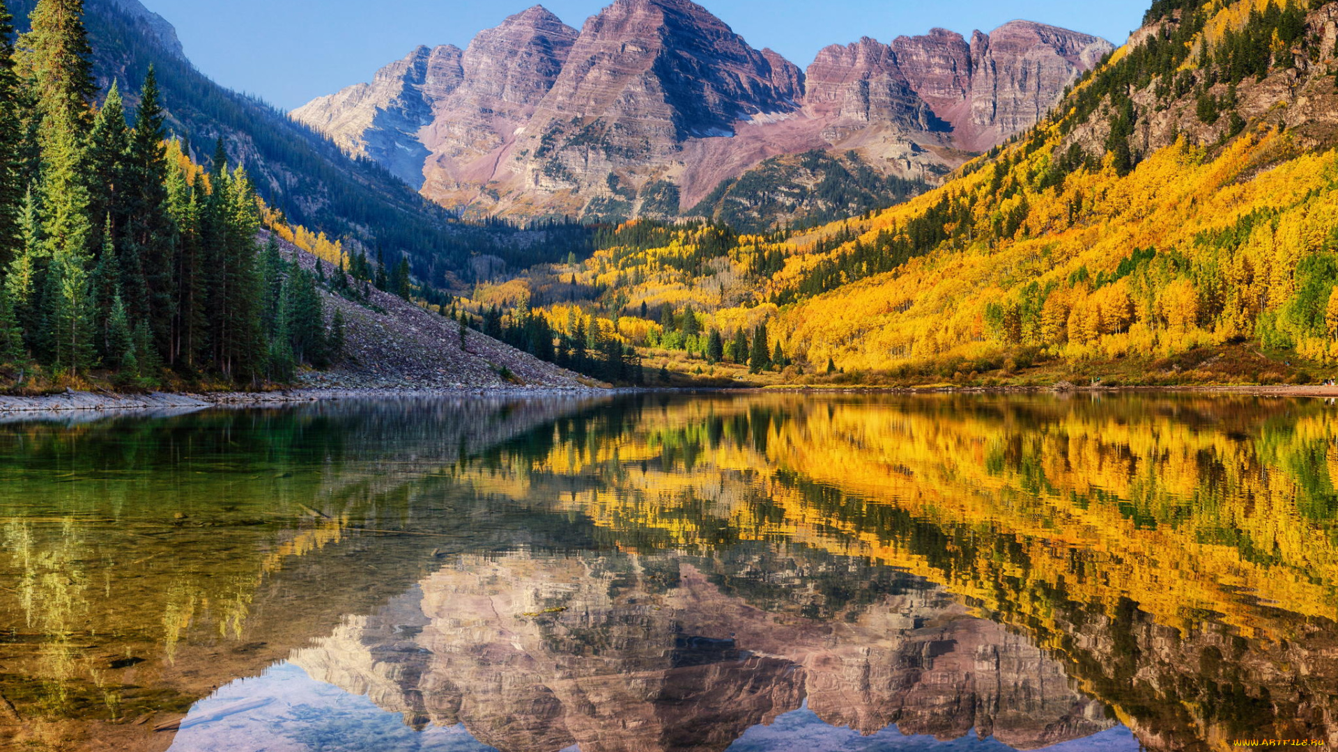 природа, реки, озера, лес, озеро, горы, осень