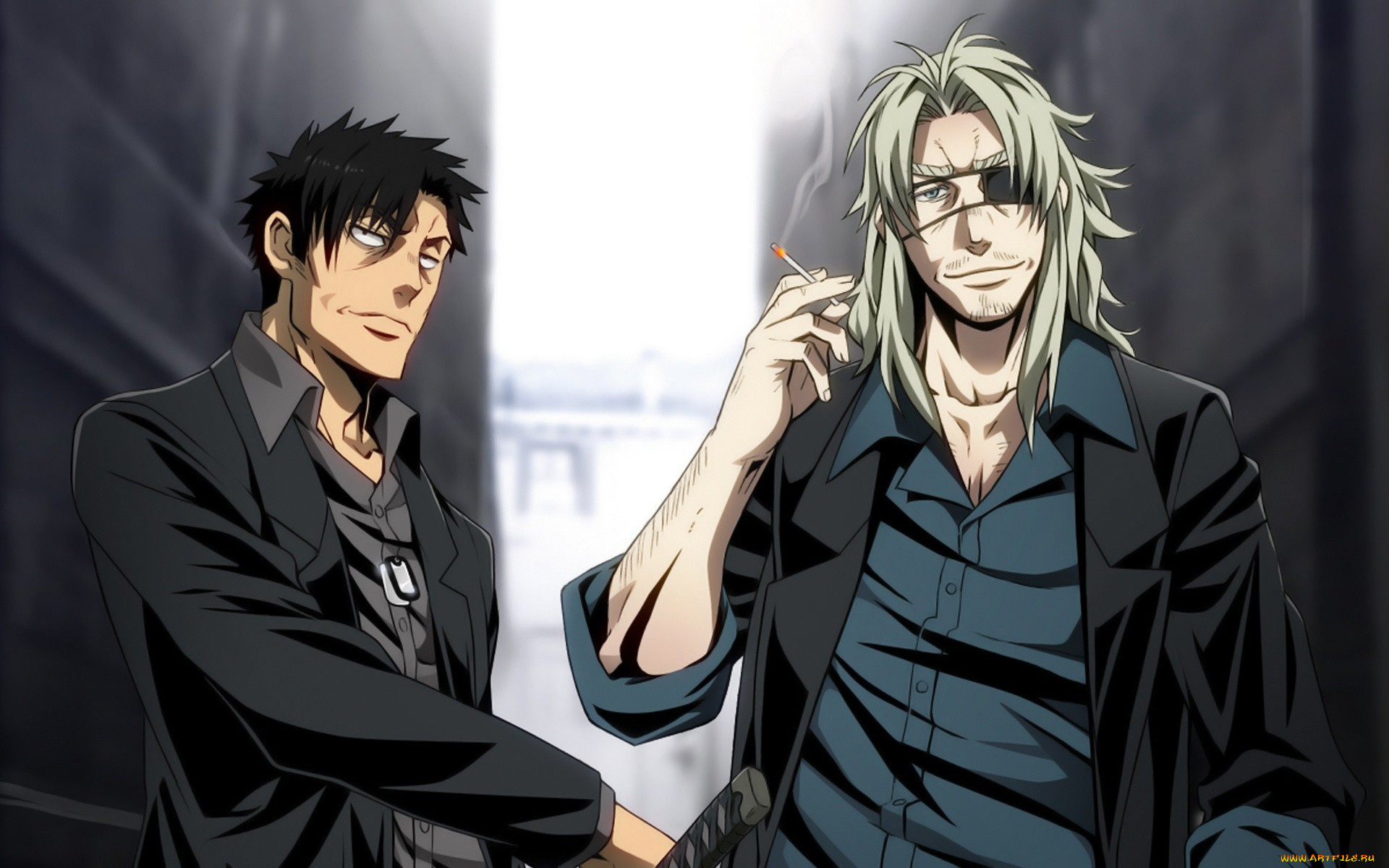 аниме, gangsta, воррик, николас