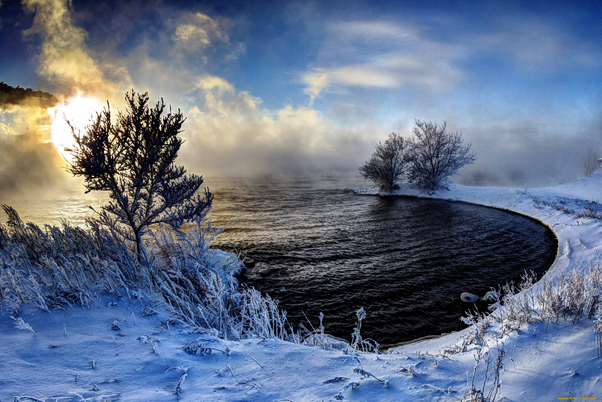 природа, реки, озера, река, лес