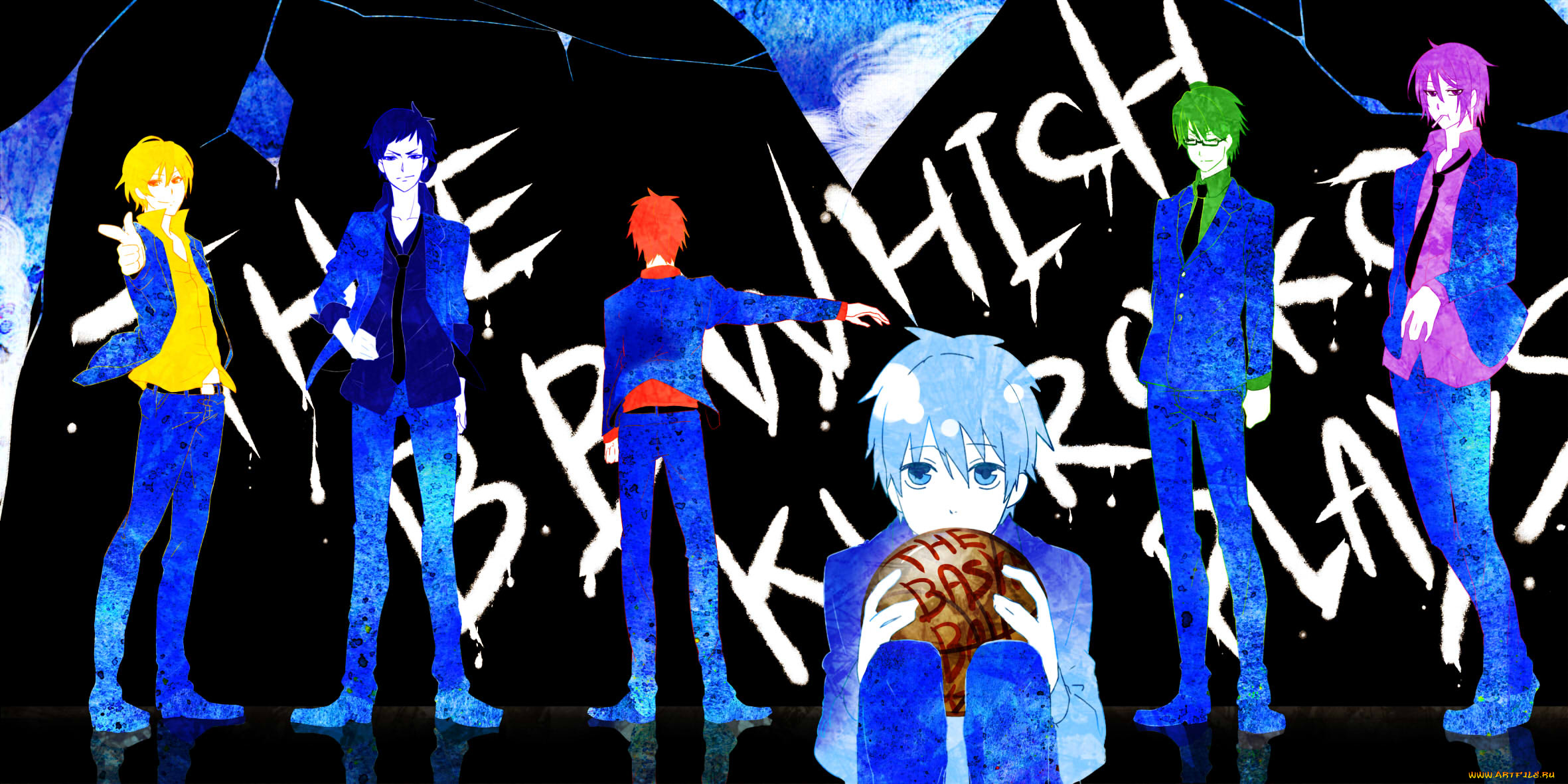 аниме, kuroko, no, baske, парни