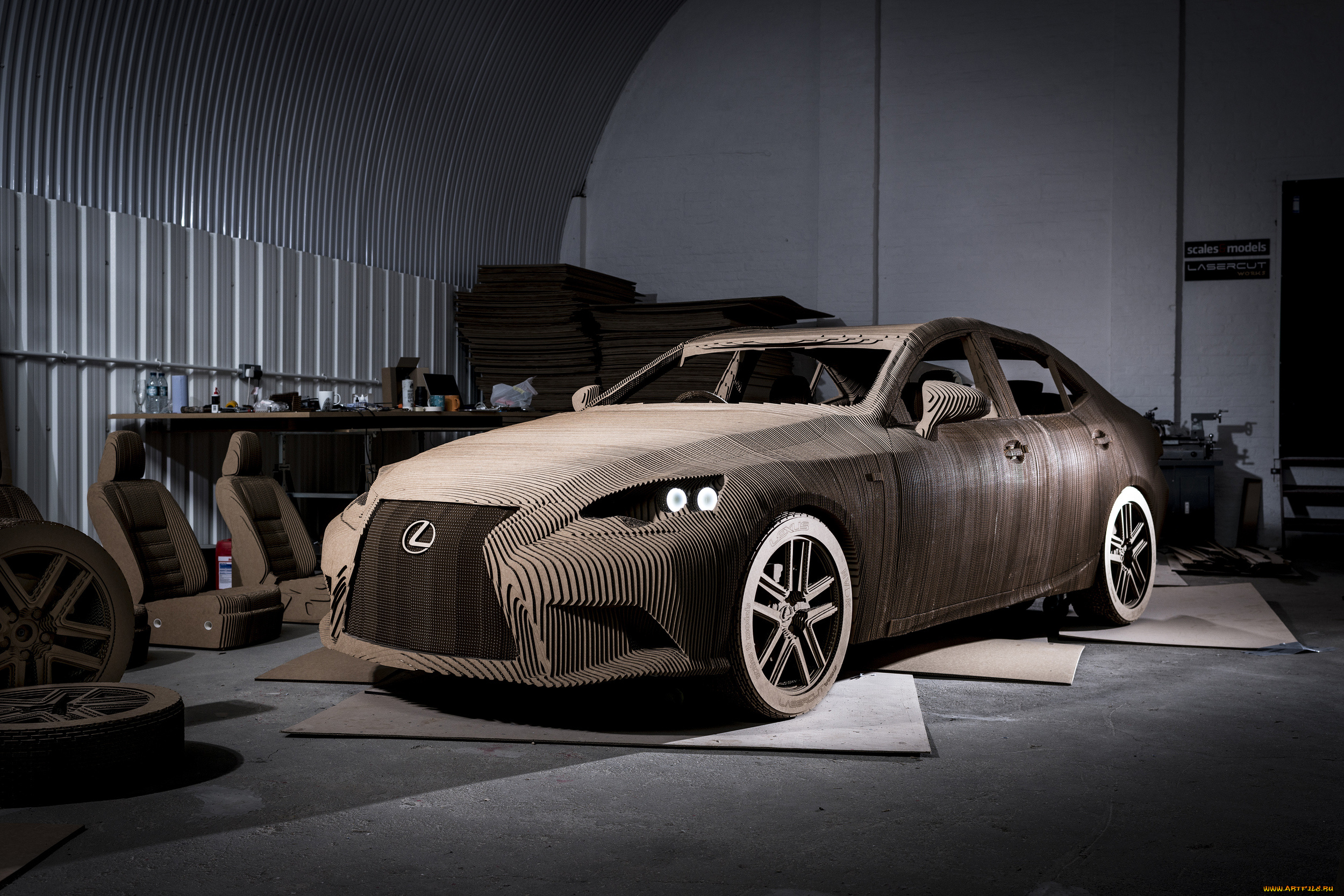 lexus, unveils, full-size, origami, inspired, car, разное, ремесла, , поделки, , рукоделие, car, unveils, full-size, lexus, origami, inspired