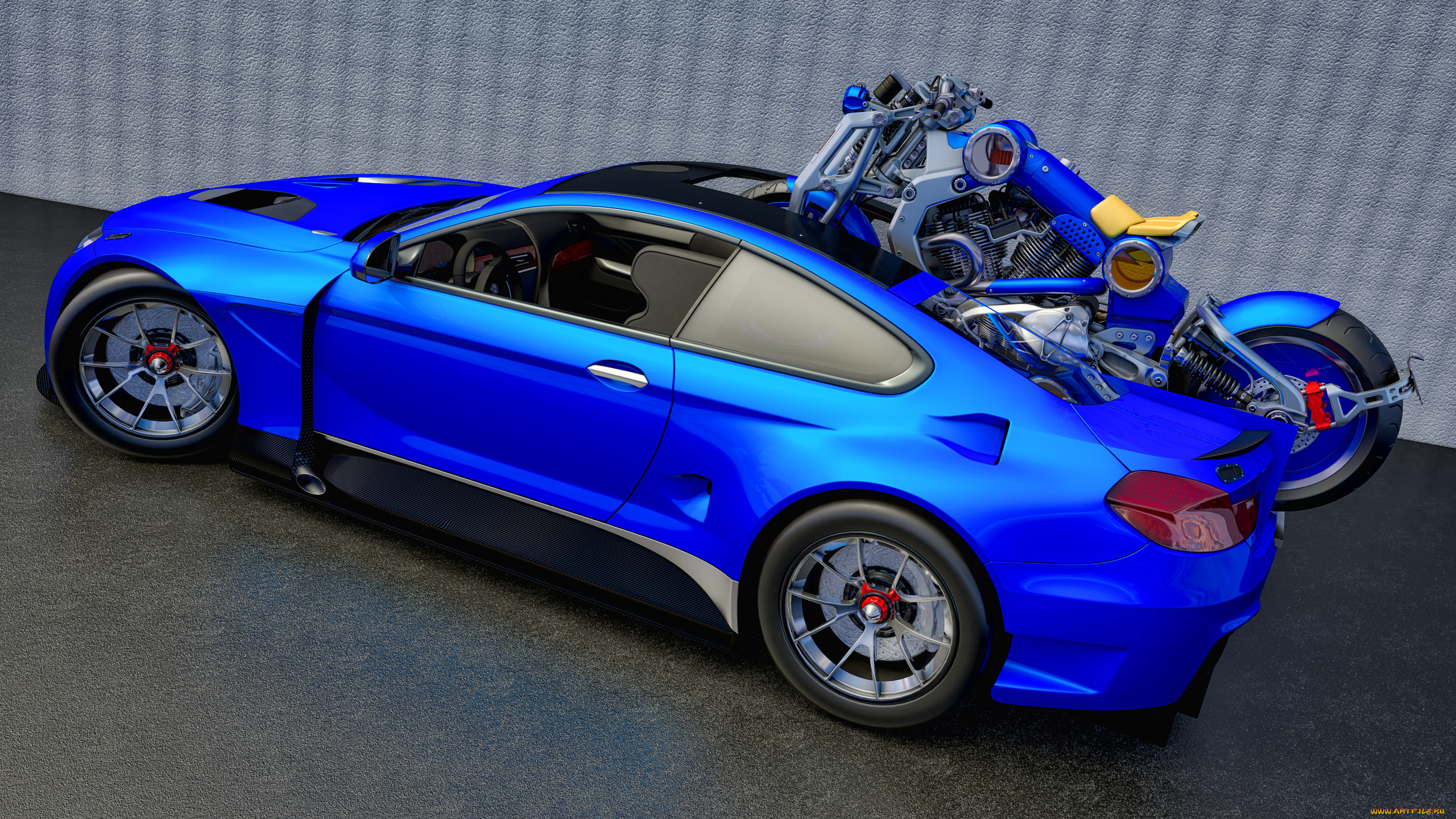 автомобили, 3д, автомобиль, фон