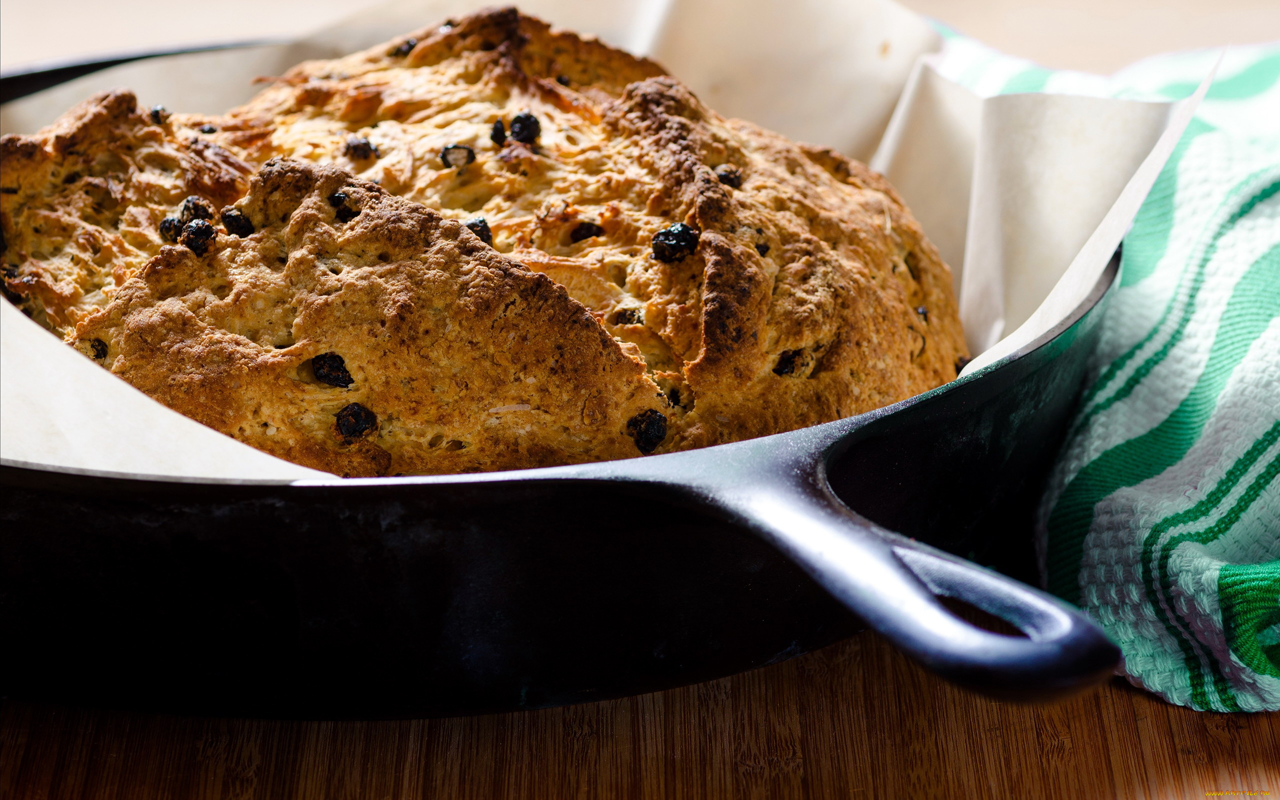 еда, пироги, сковорода, изюм