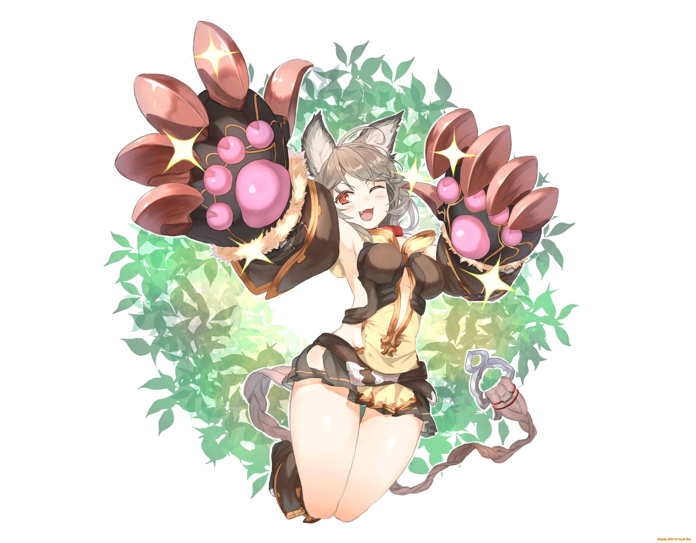 аниме, животные, , существа, девушка