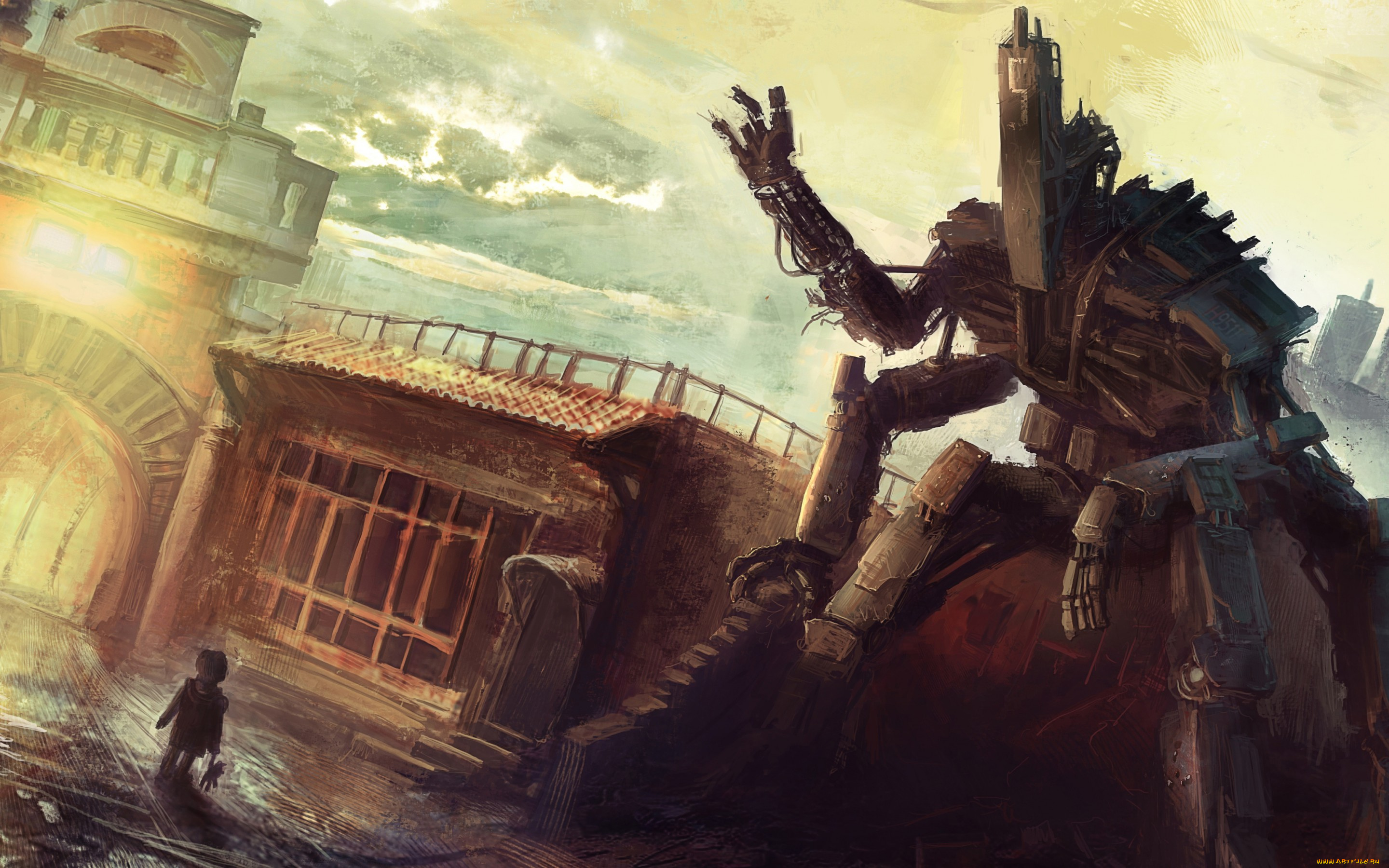 фэнтези, роботы, , киборги, , механизмы, nick, foreman, робот, ребёнок, арт