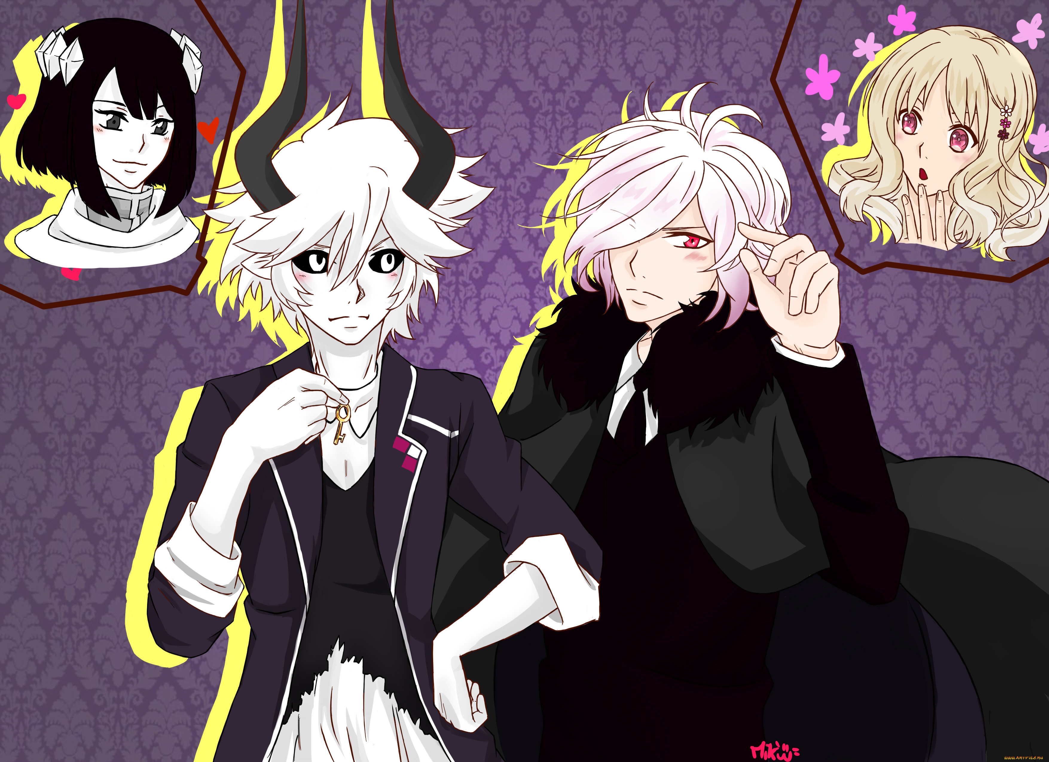 аниме, ангелы, , демоны, демоны