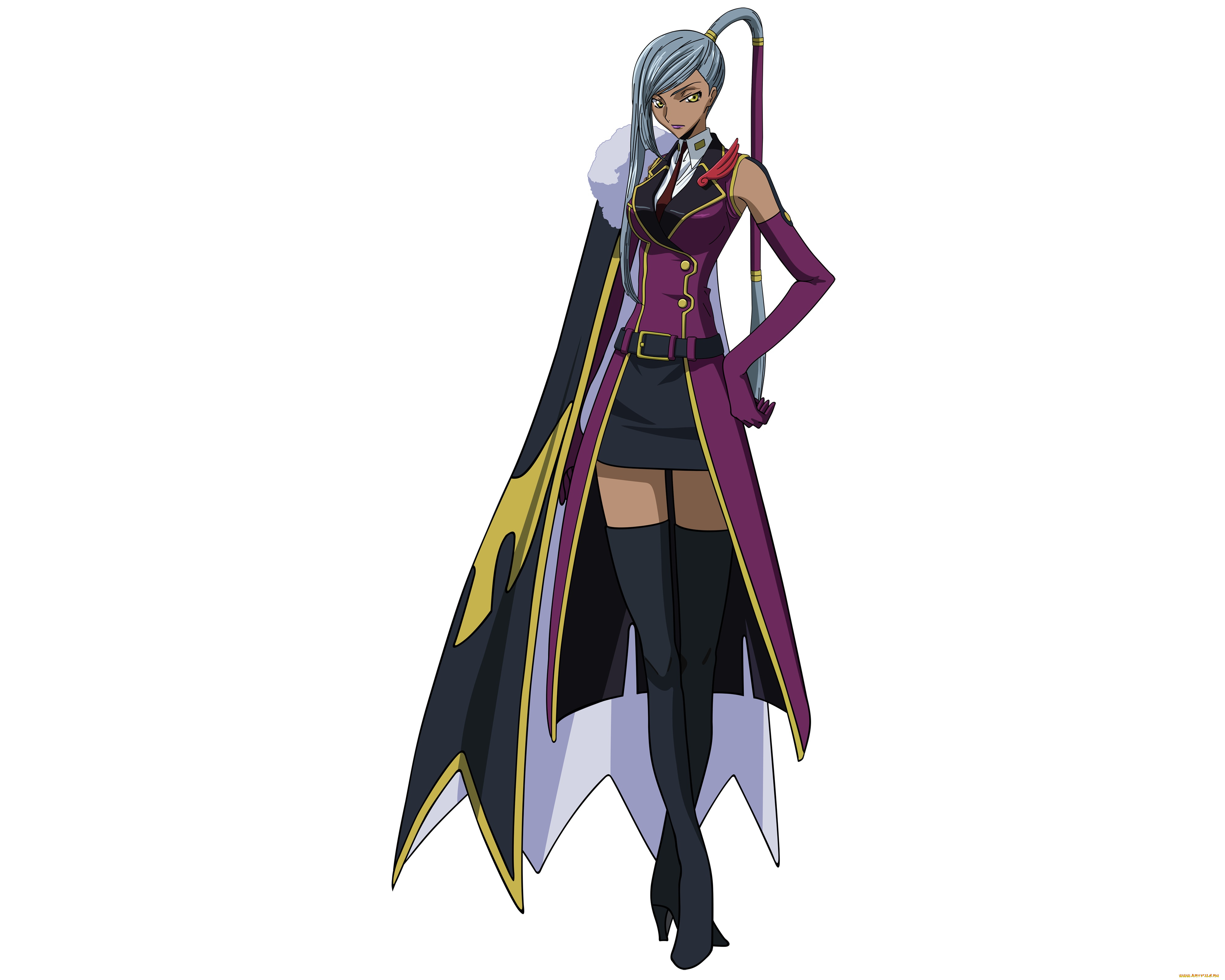 аниме, code, geass, взгляд, девушка, фон