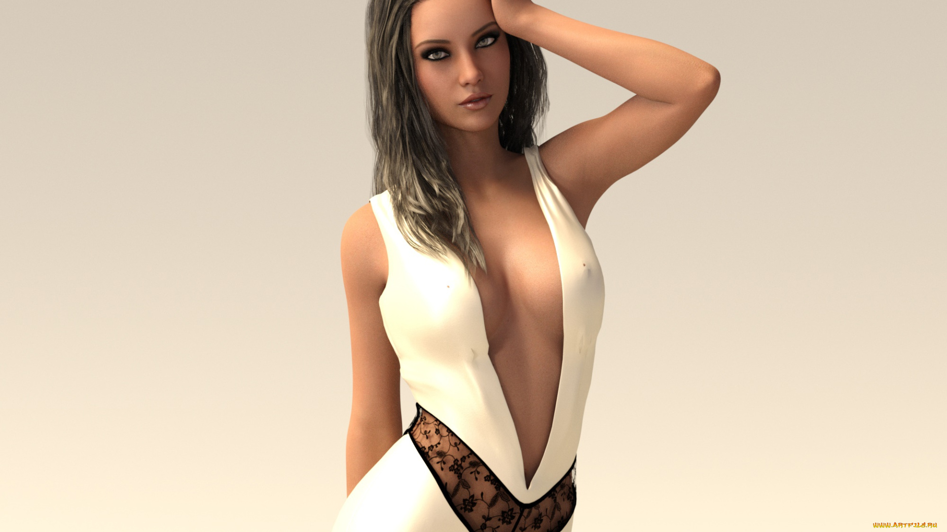 3д, графика, люди, , people, фон, девушка, взгляд