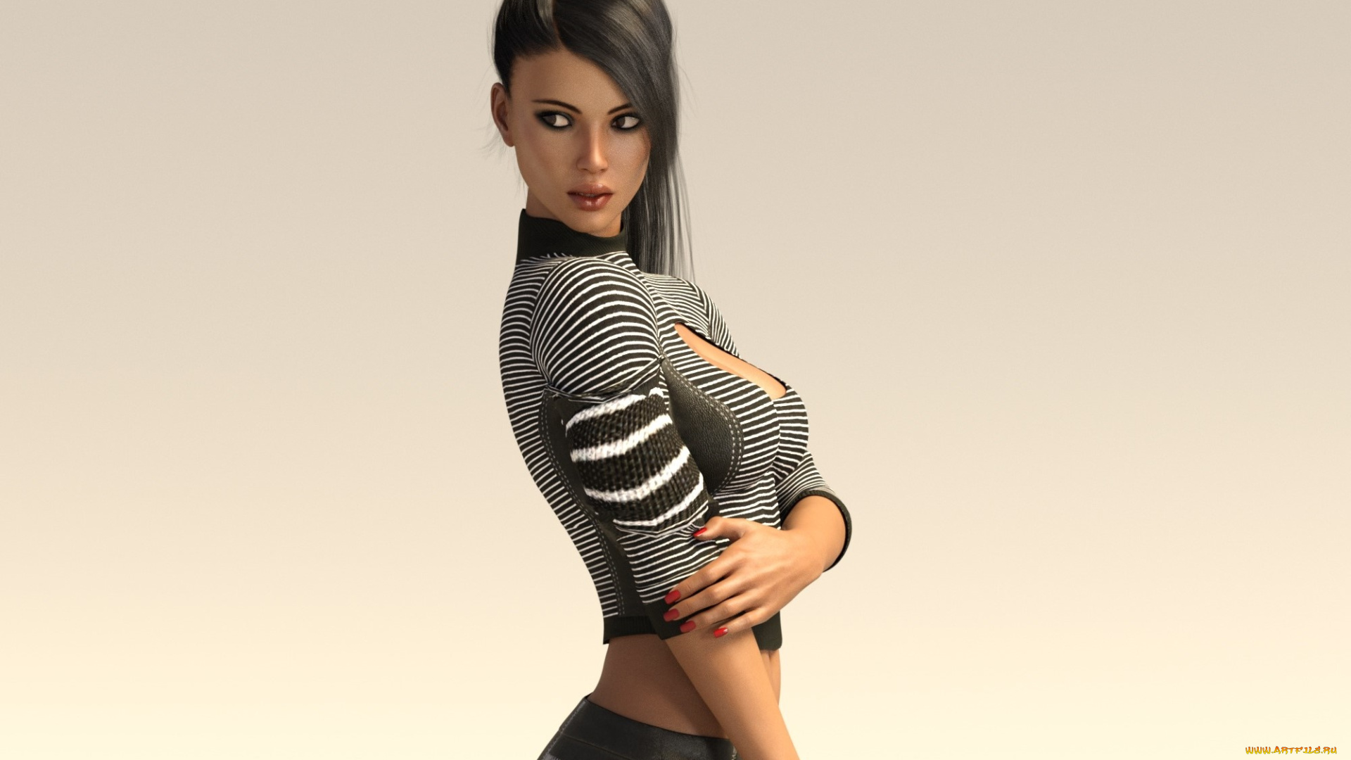 3д, графика, люди, , people, фон, взгляд, девушка